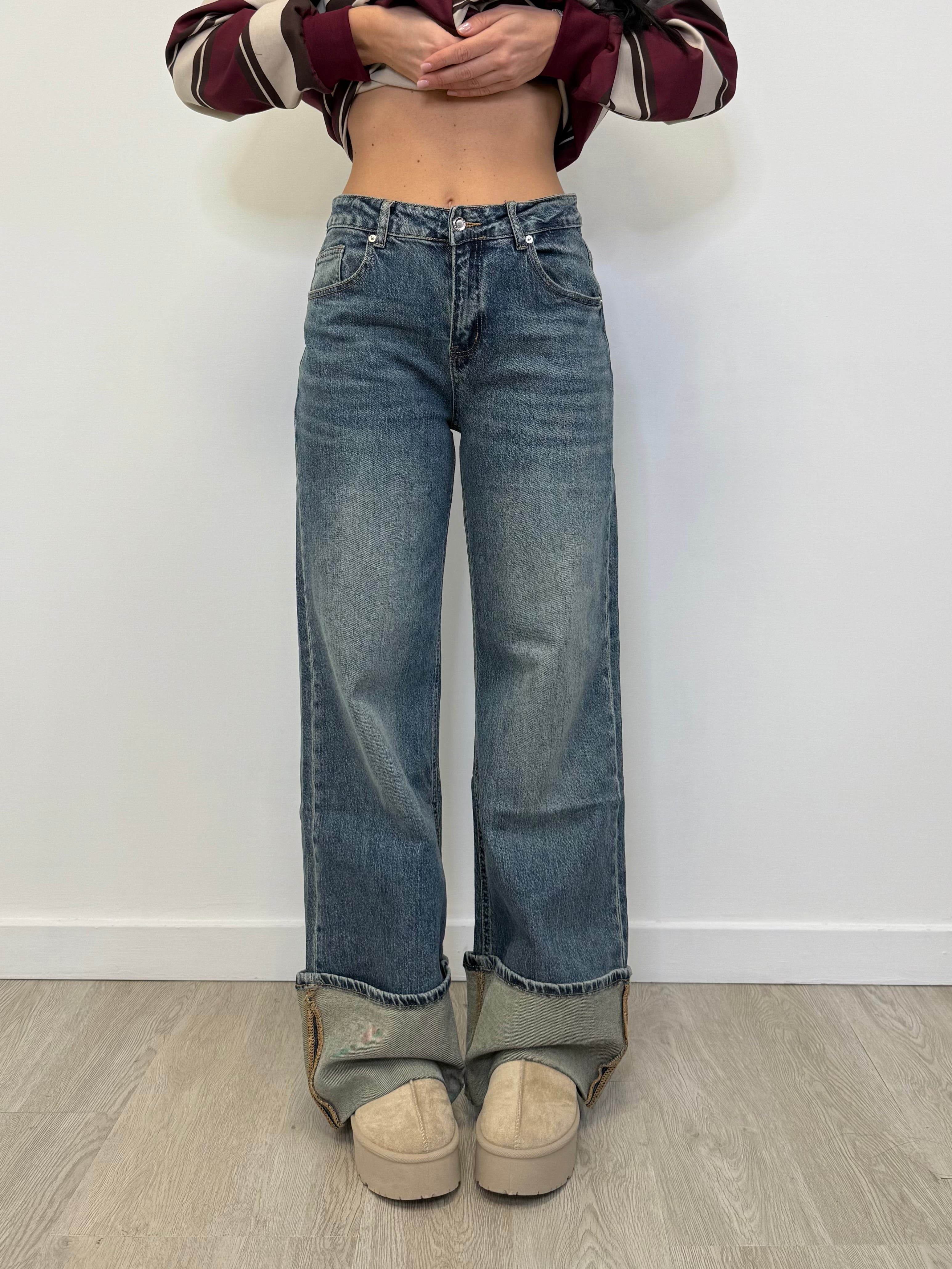 JEANS CON PIEGONI 5028