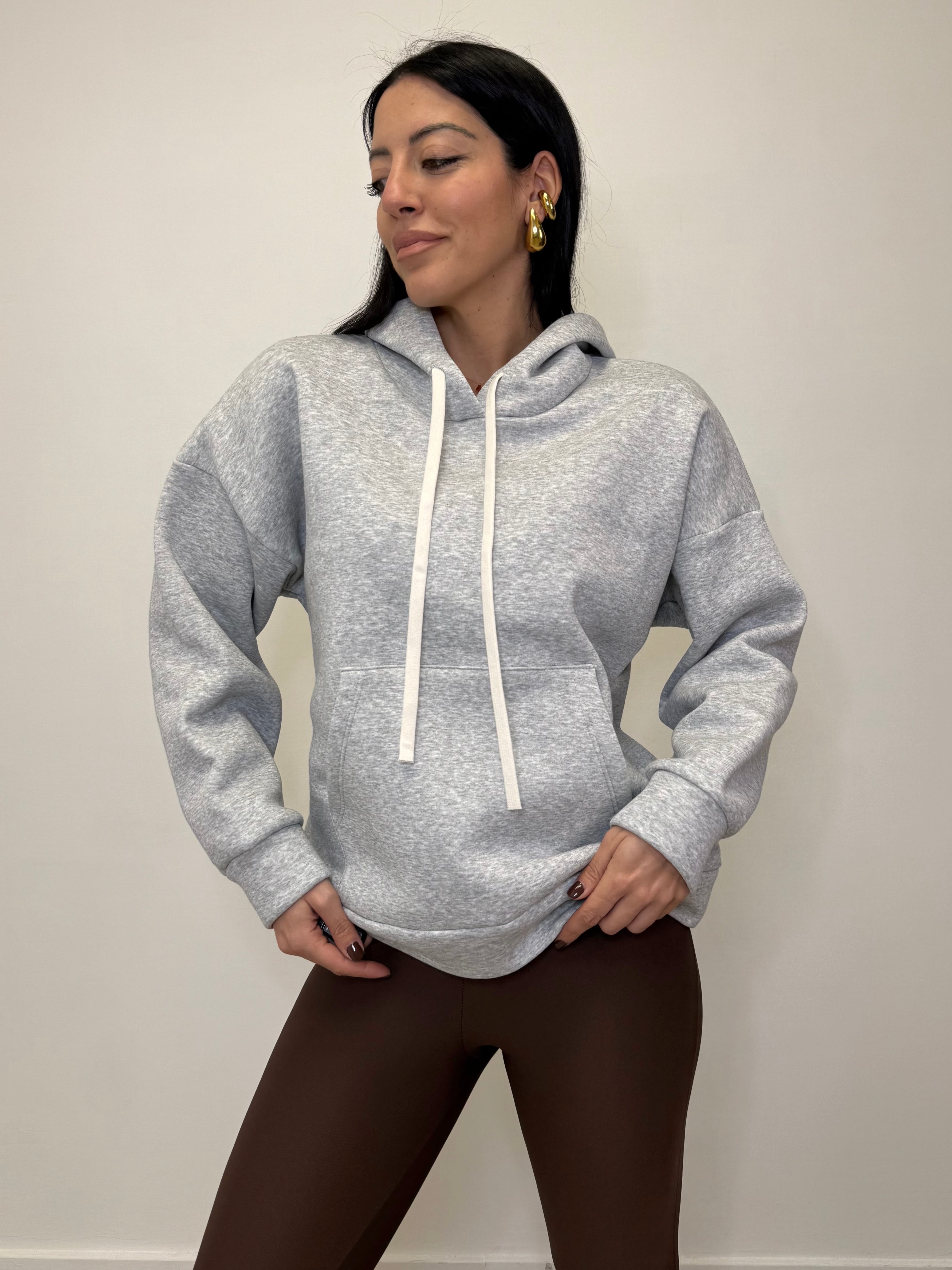 FELPA CON CAPPUCCIO 9382