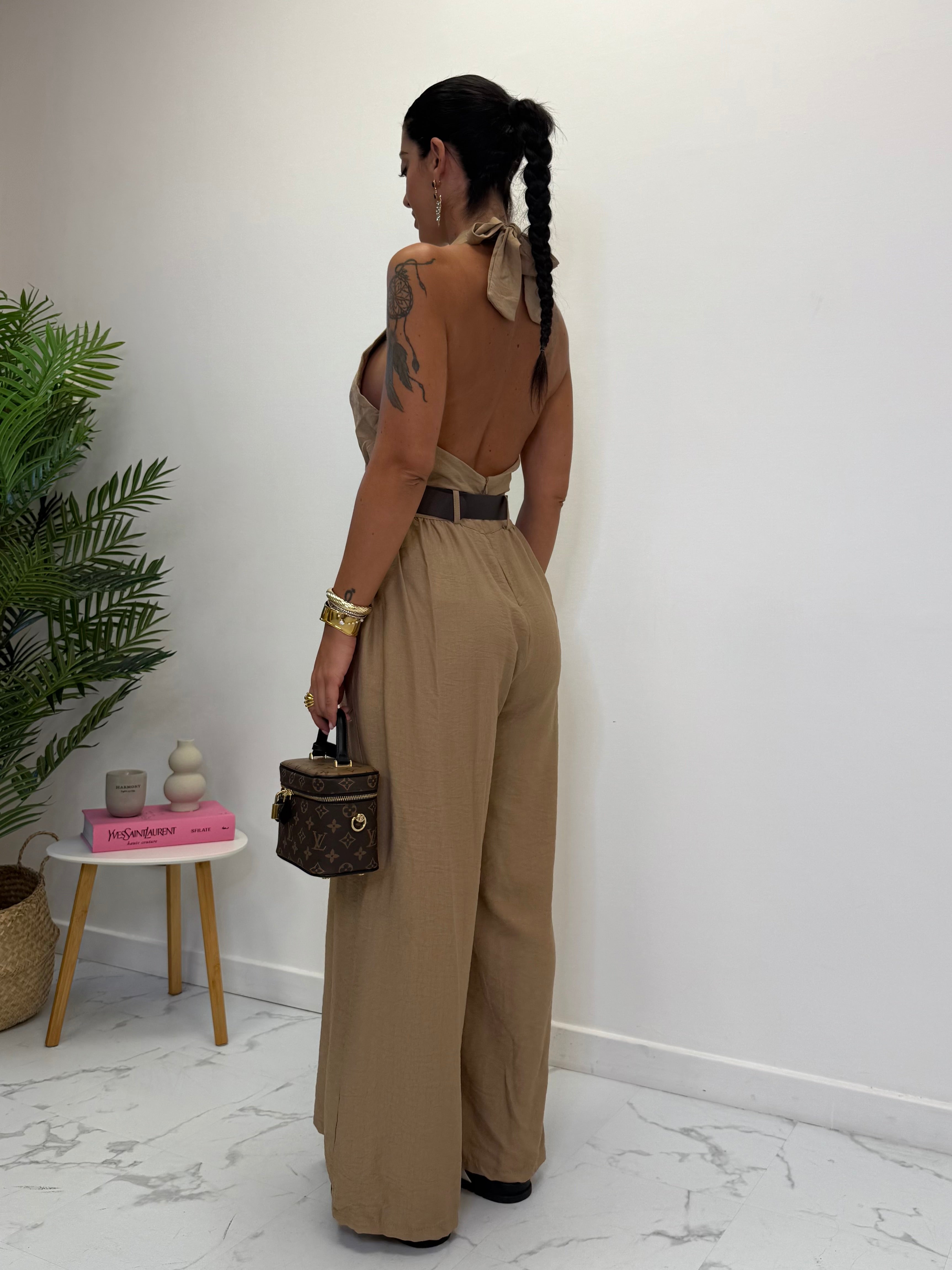 JUMPSUIT PALAZZO CON CINTA 5819