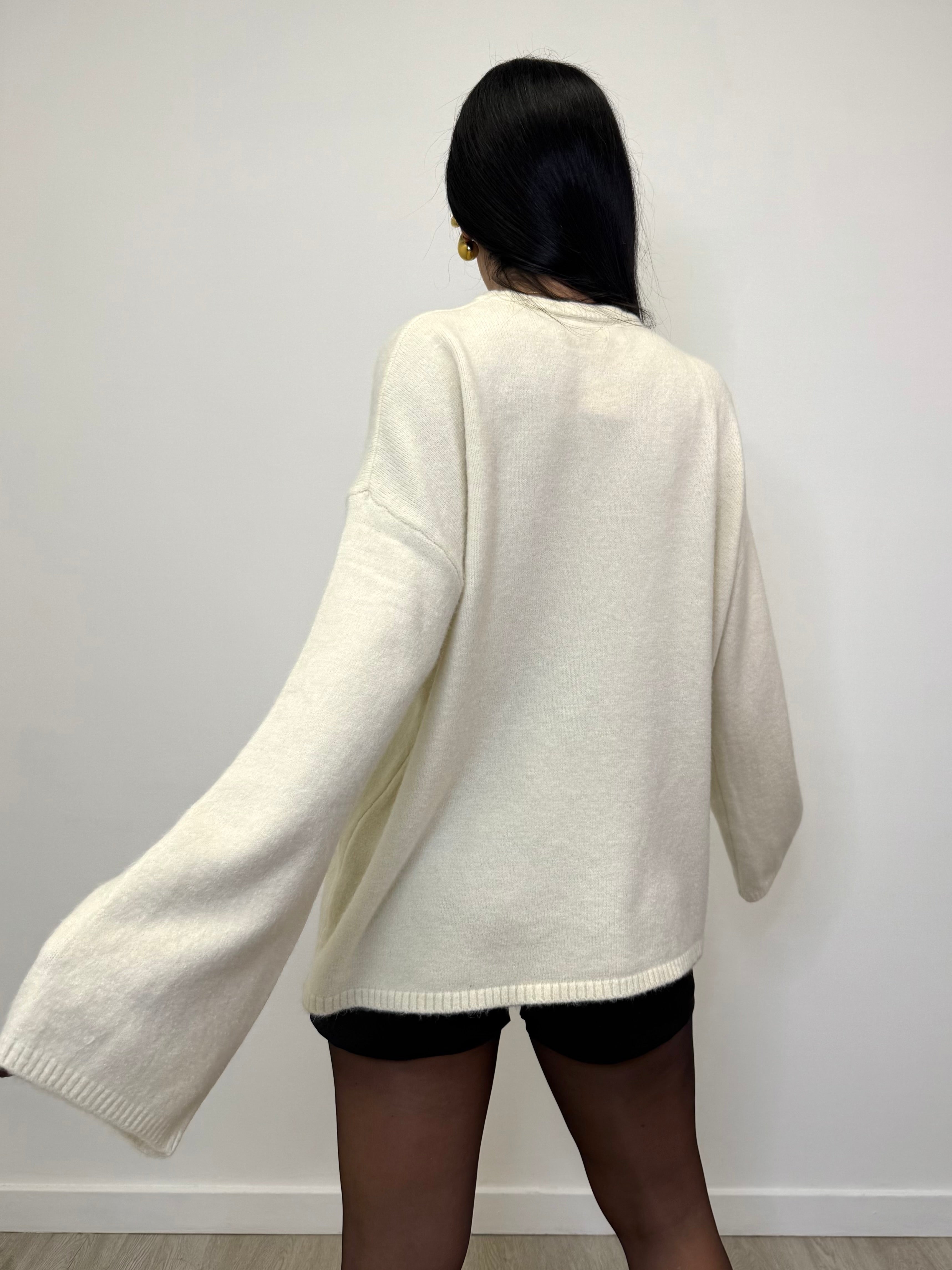 MAGLIA EFFETTO LANA OVER 51308