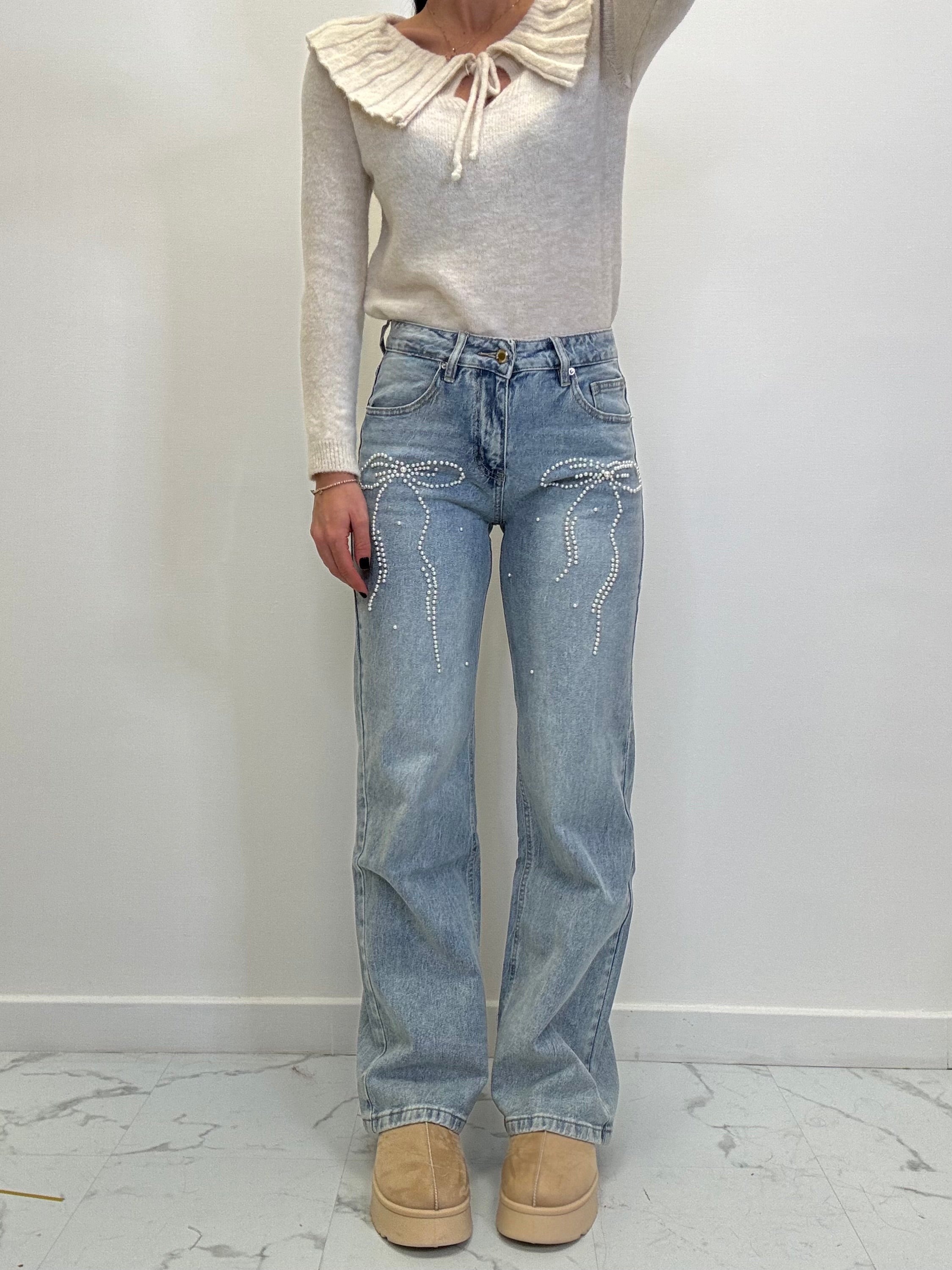 JEANS  FIOCCHI DI PERLE-1006 ST