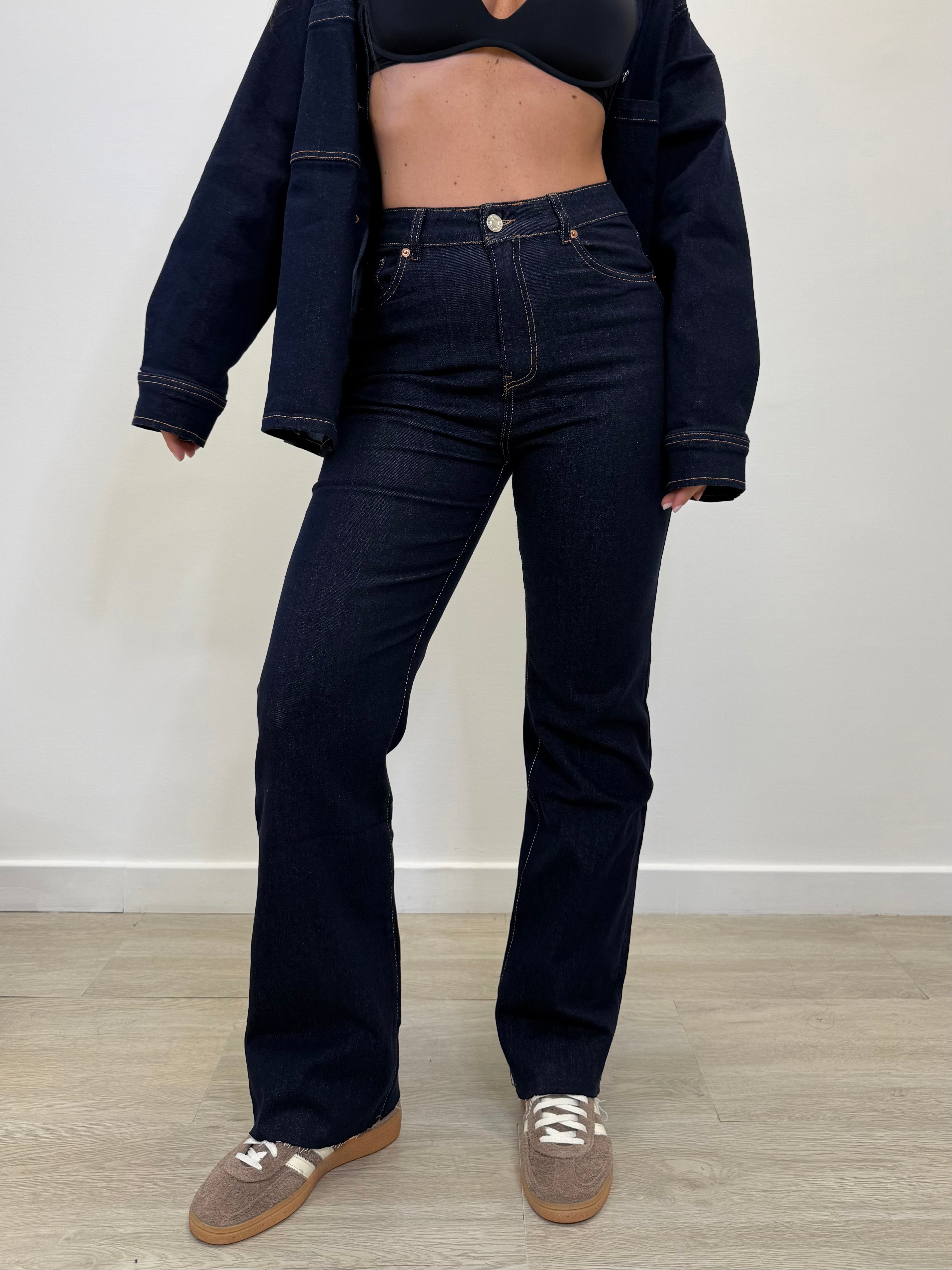 JEANS WIDE LEG LAVAGGIO ZERO 810