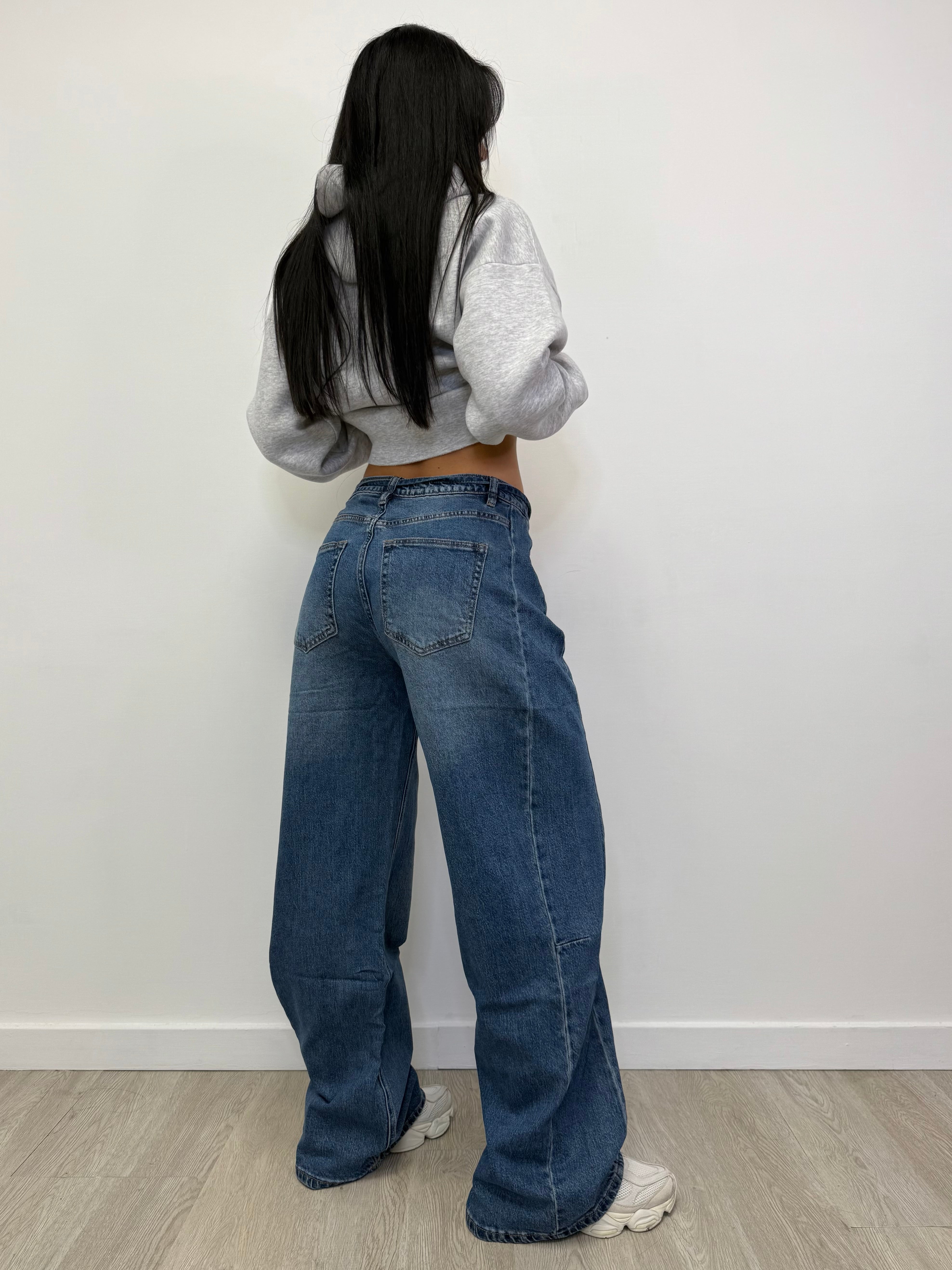 JEANS BAGGY PALAZZO CON LACCETTO 5026