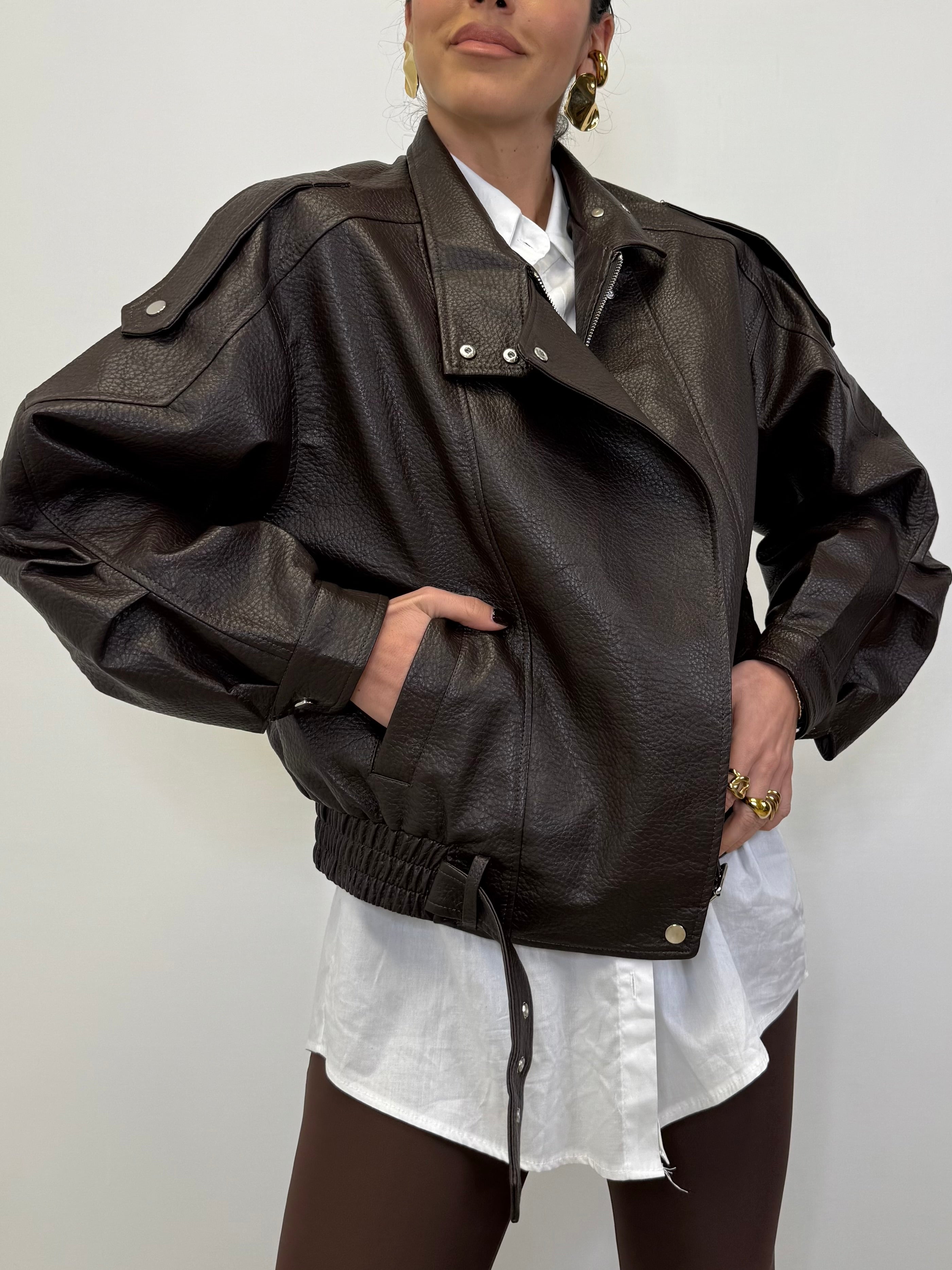 CHIODO EFFETTO PELLE MARTELLATA 6680