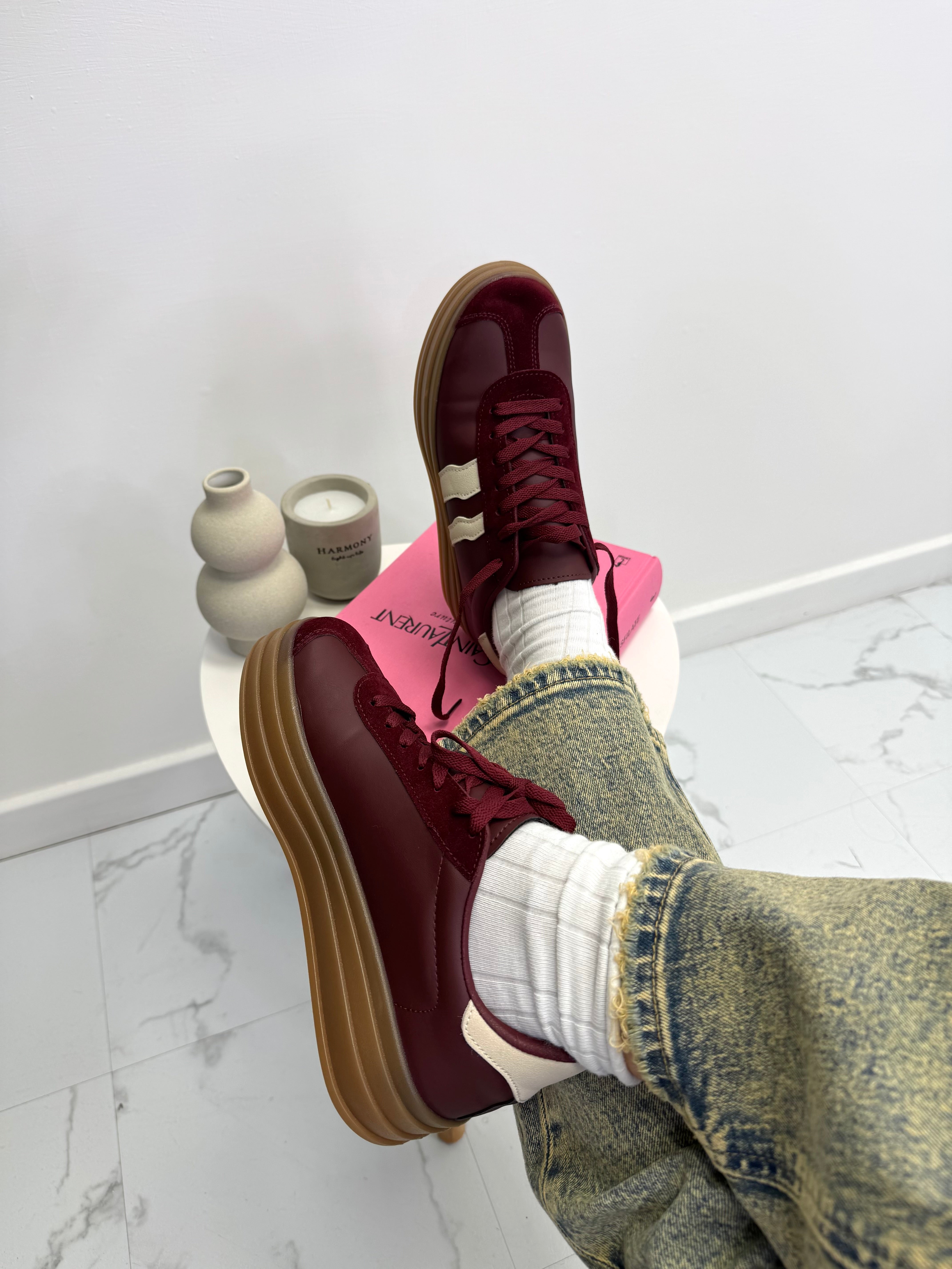 SNEAKERS BOLD 2 BURGUNDY 203HY-ST