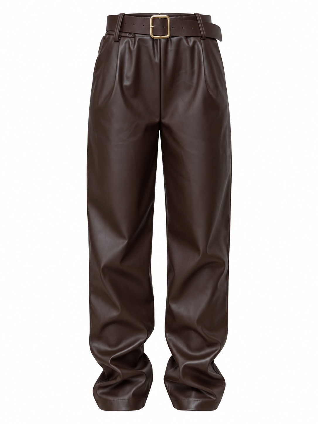 PANTALONE BAGGY EFFETTO PELLE 3439