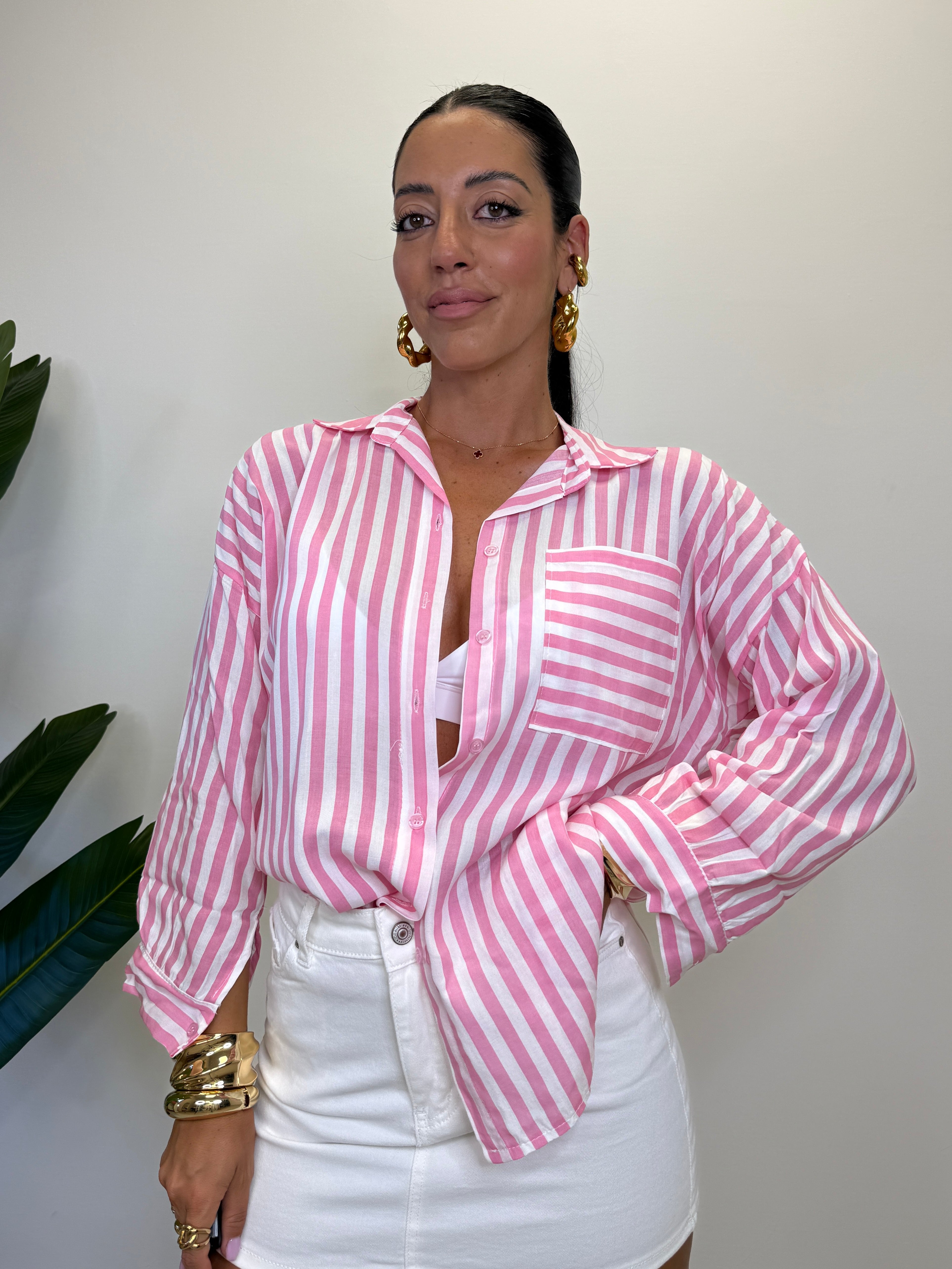 CAMICIA RIGHE IN VISCOSA 22209