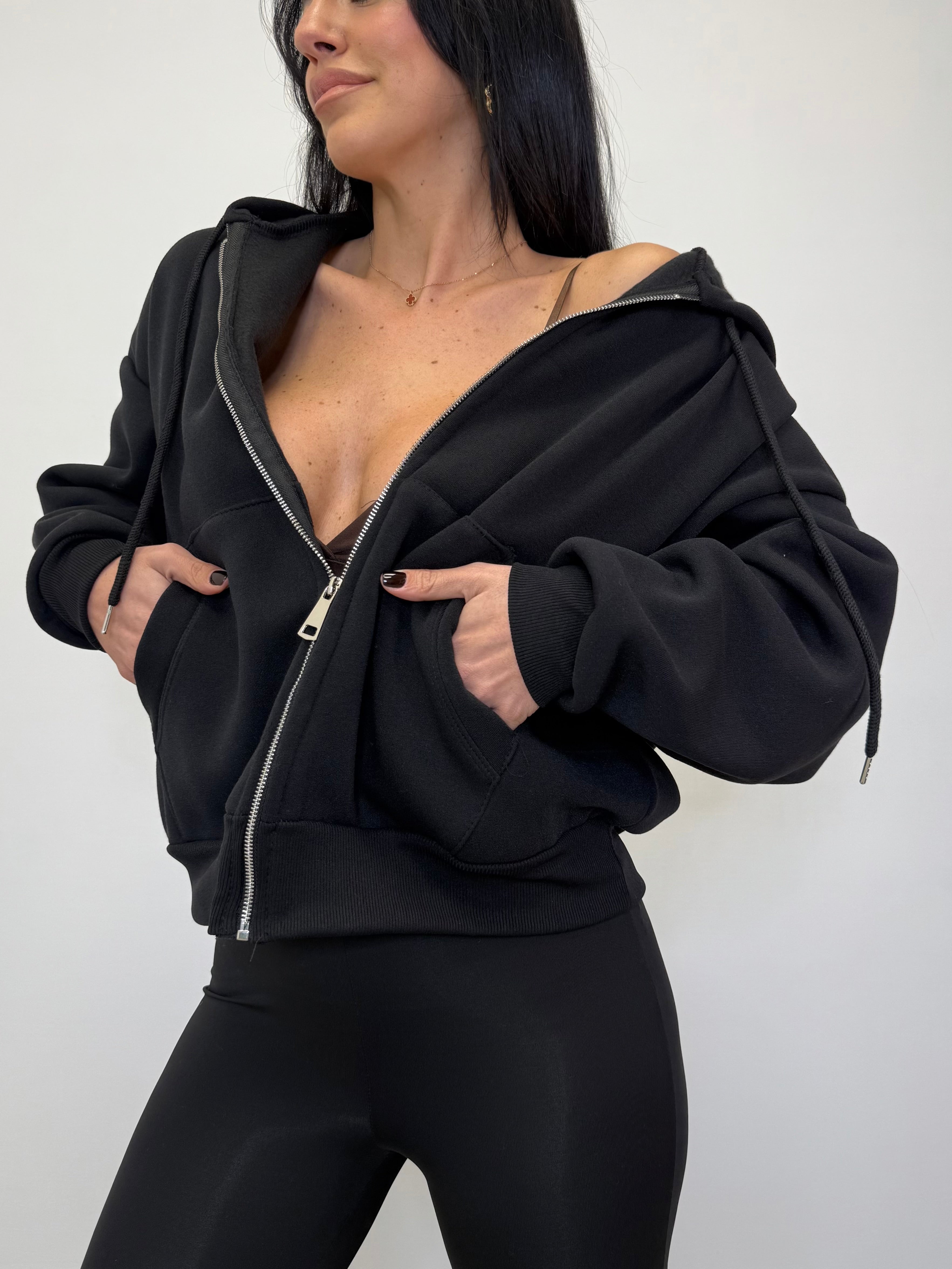 FELPA CON ZIP FELPATA 37652