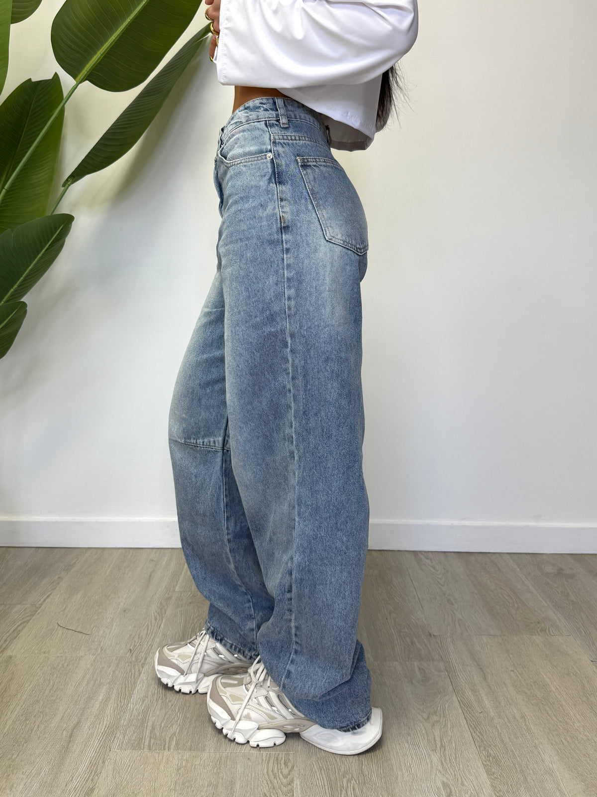 JEANS BAGGY LAVAGGIO CHIARO 2057
