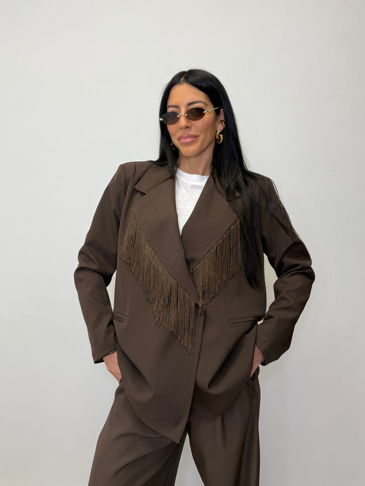 BLAZER CON FRANGE 7226