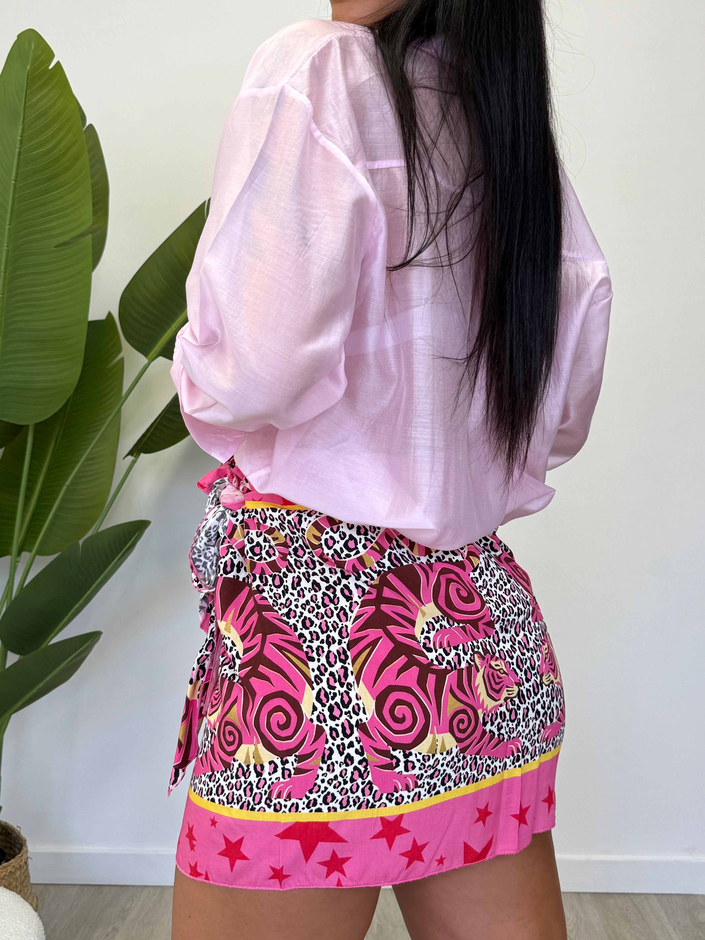 CAMICIA ROSA SEMITRASPARENTE 141