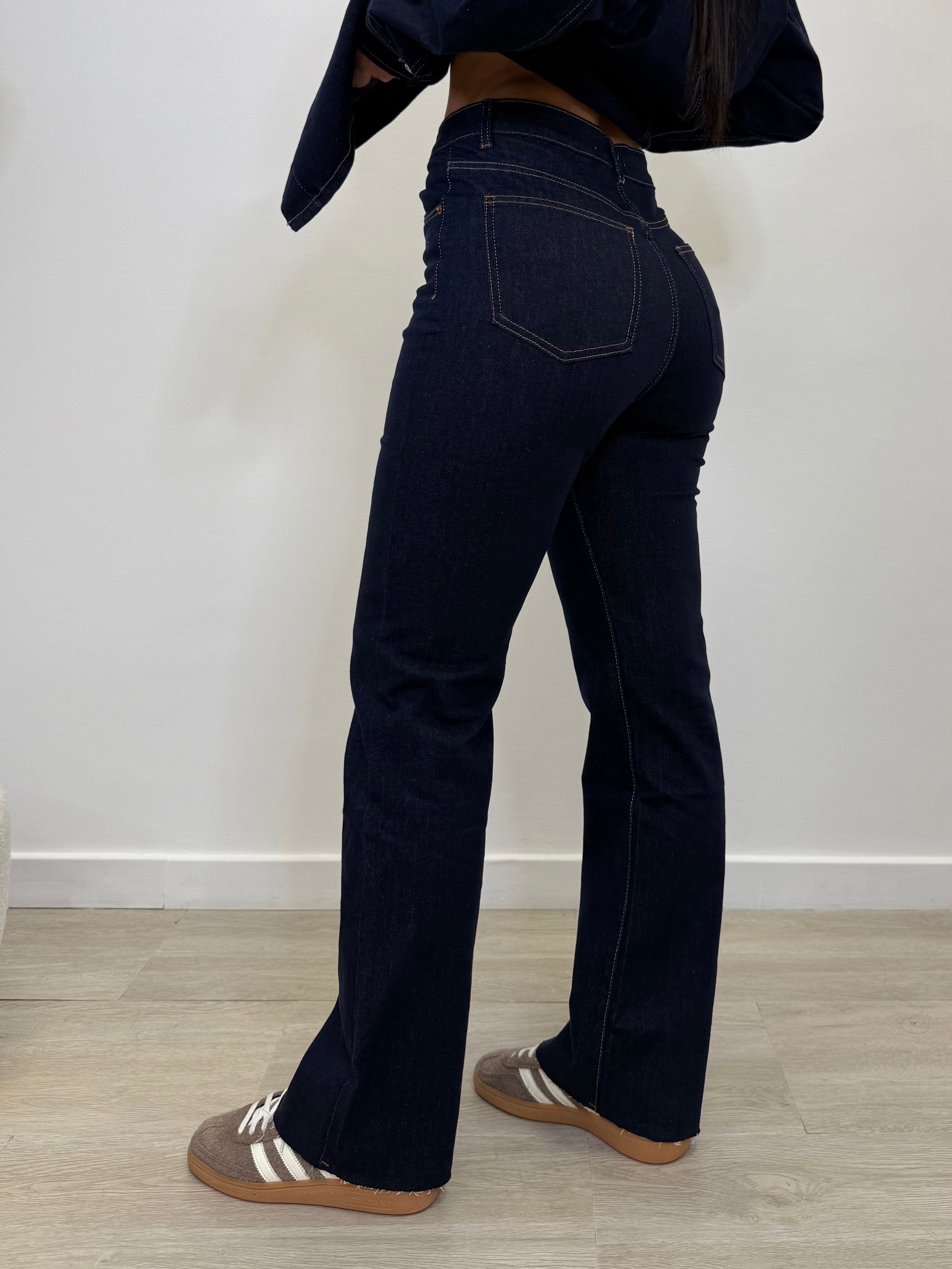 JEANS WIDE LEG LAVAGGIO ZERO 810