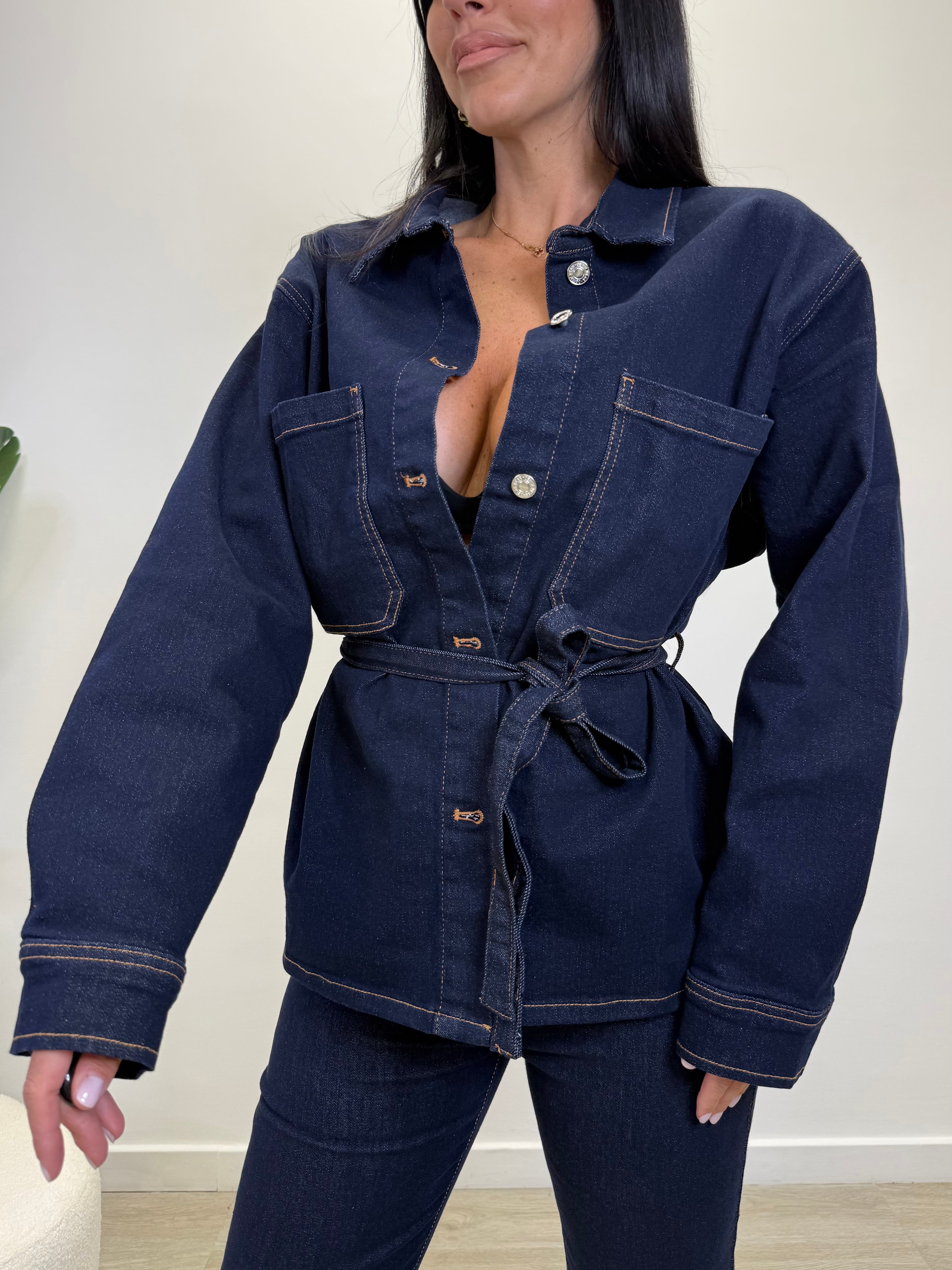 CAMICIONE CON CINTURA 918