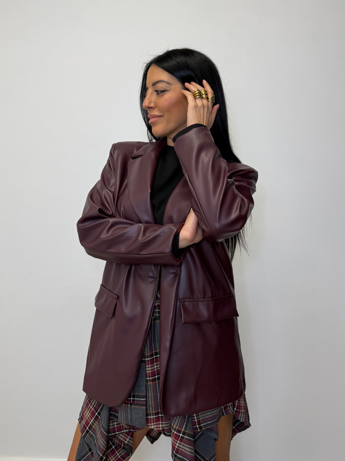 BLAZER SIMIL PELLE 11040