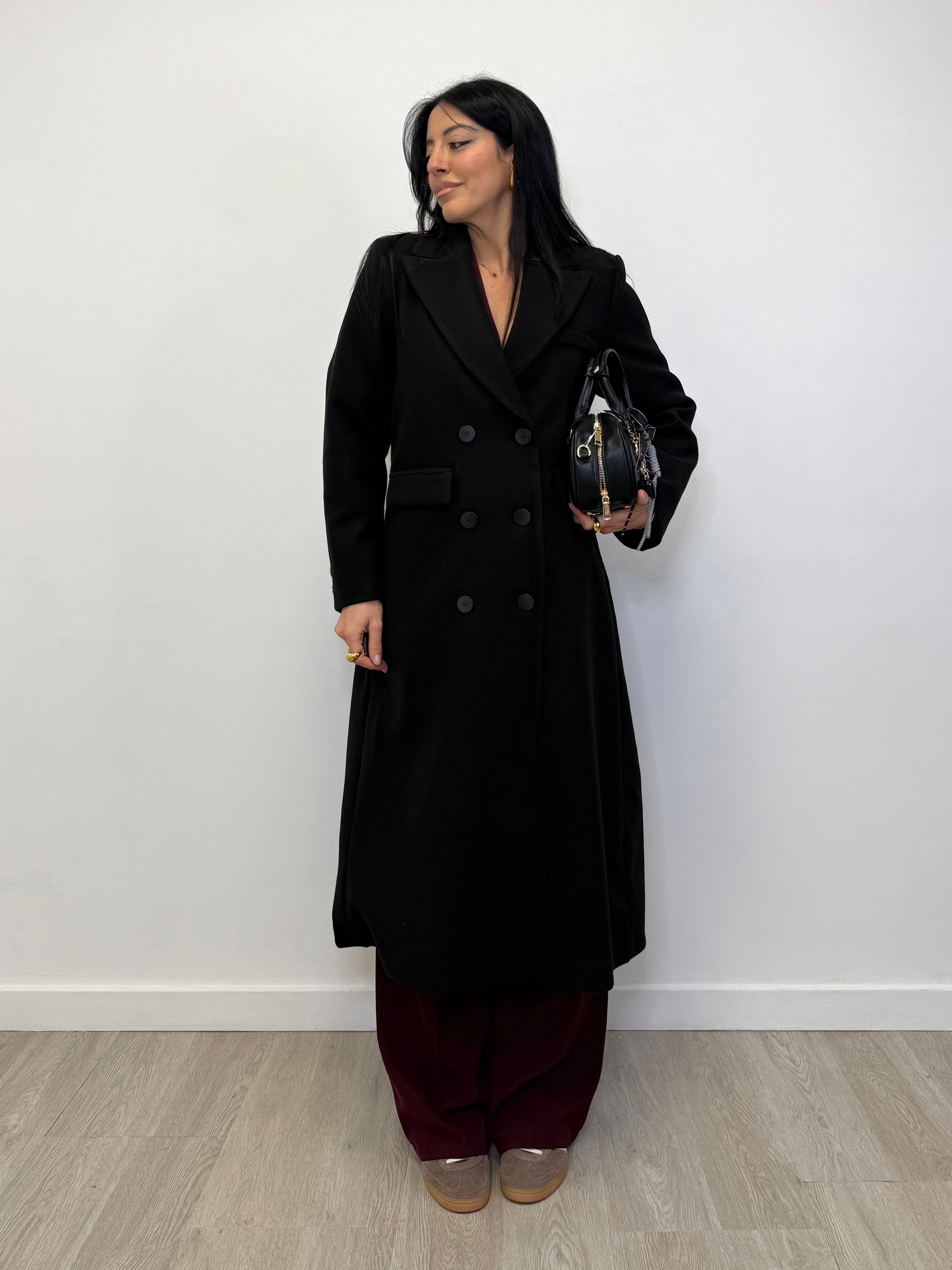 CAPPOTTO LUNGO CON FIBBIA REGOLABILE 88837