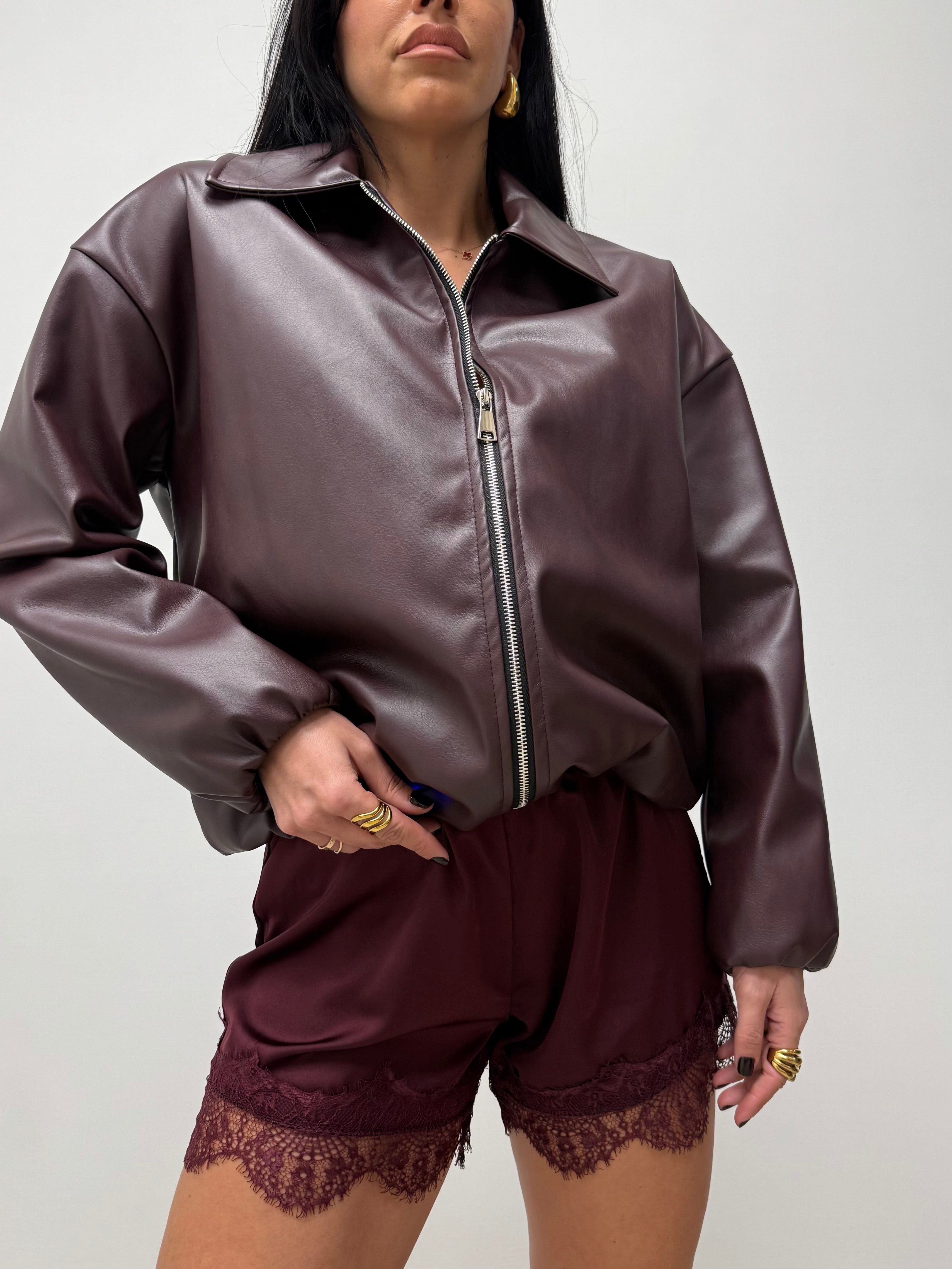 BOMBER SIMIL PELLE VINACCIA 5930