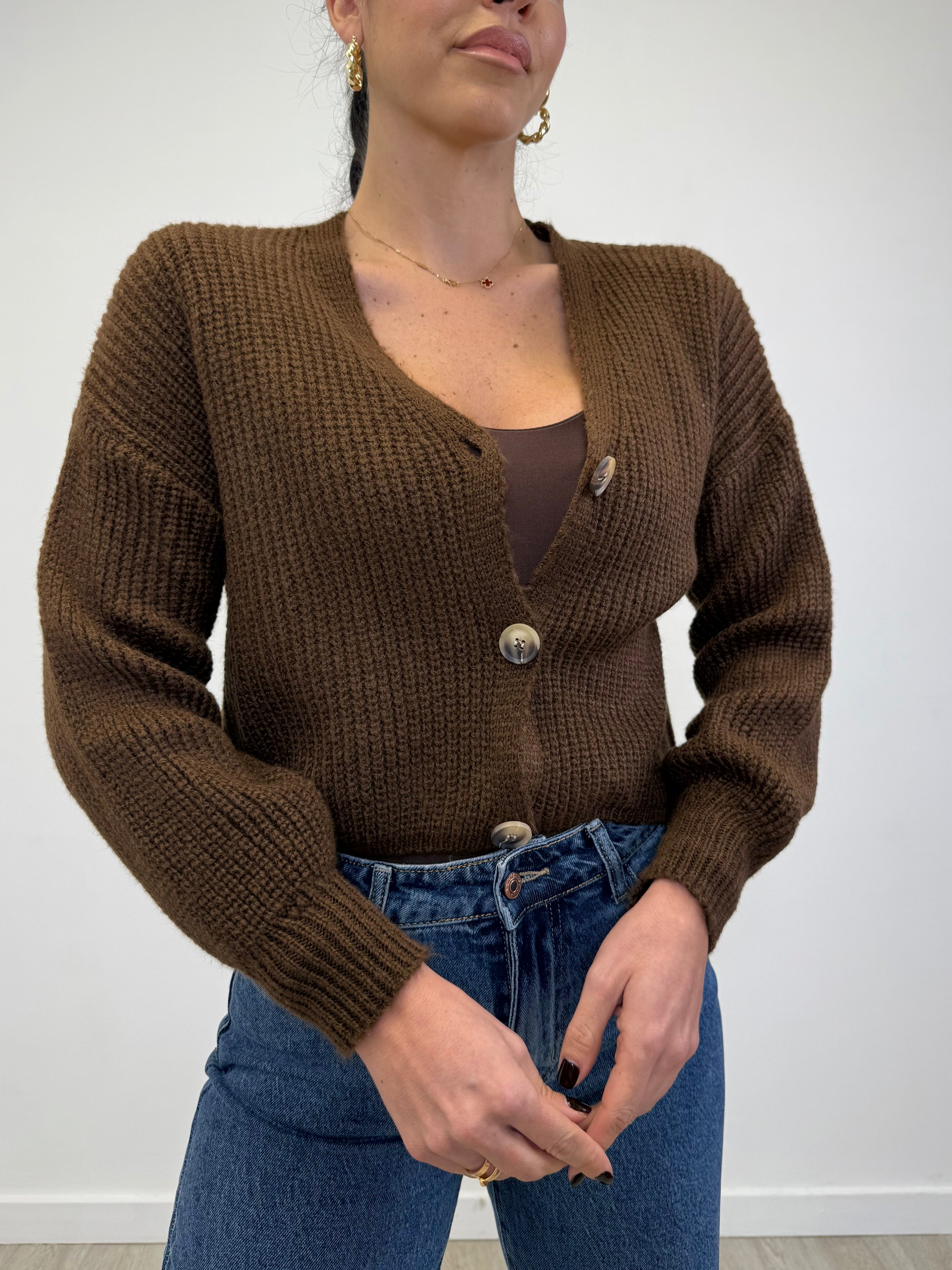 CARDIGAN EFFETTO LANA 1276