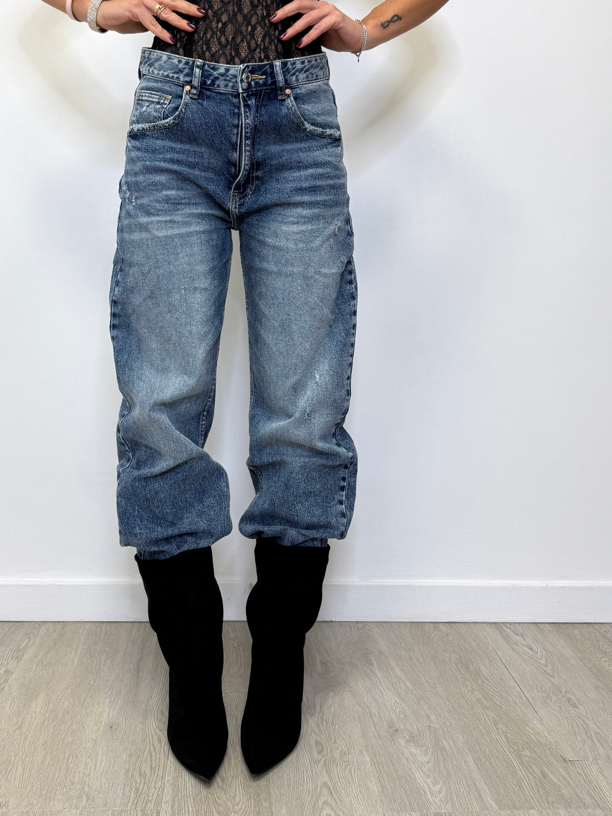 JEANS BAGGY SEMI ELASTICIZZATO 5617