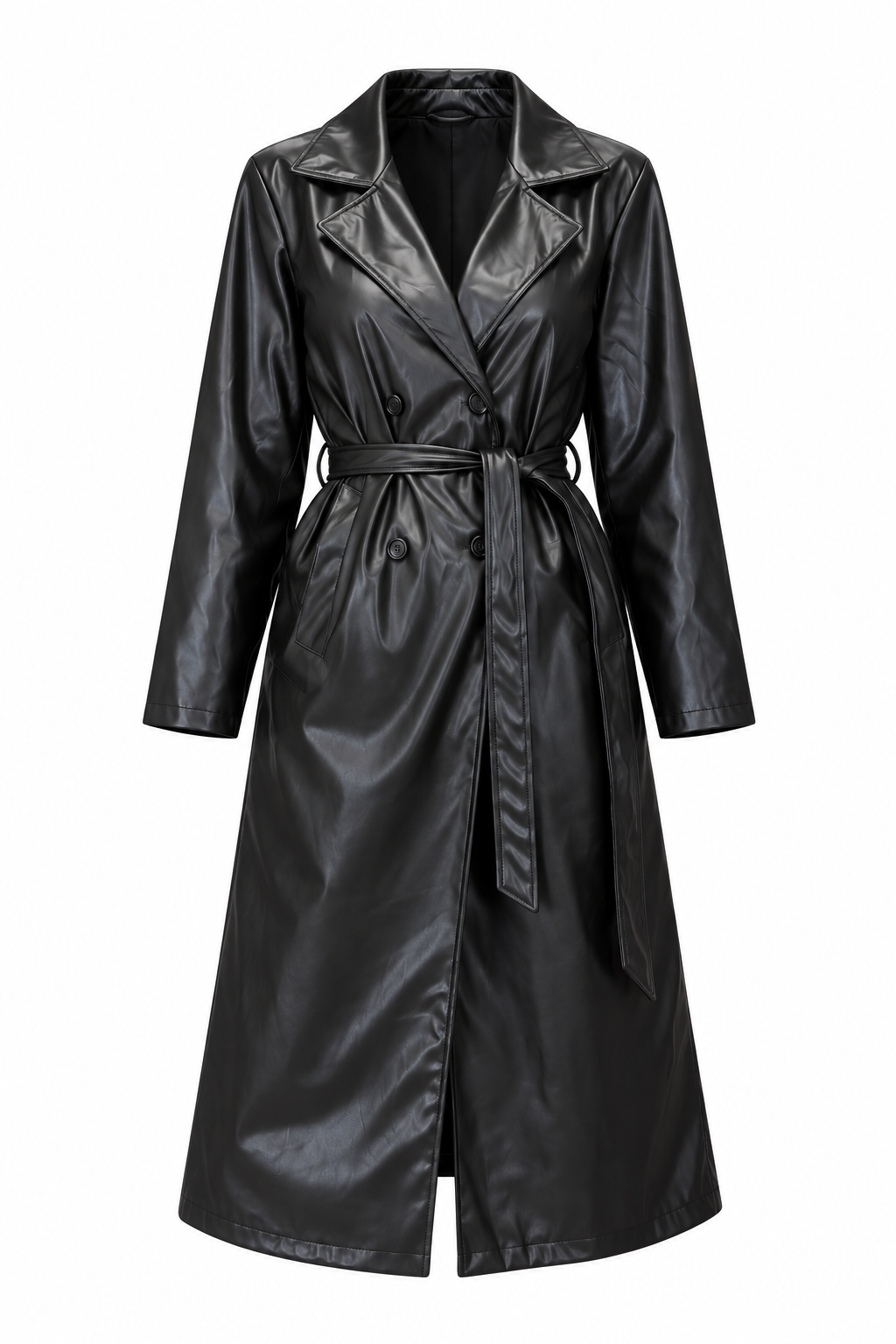 TRENCH EFFETTO PELLE 5200