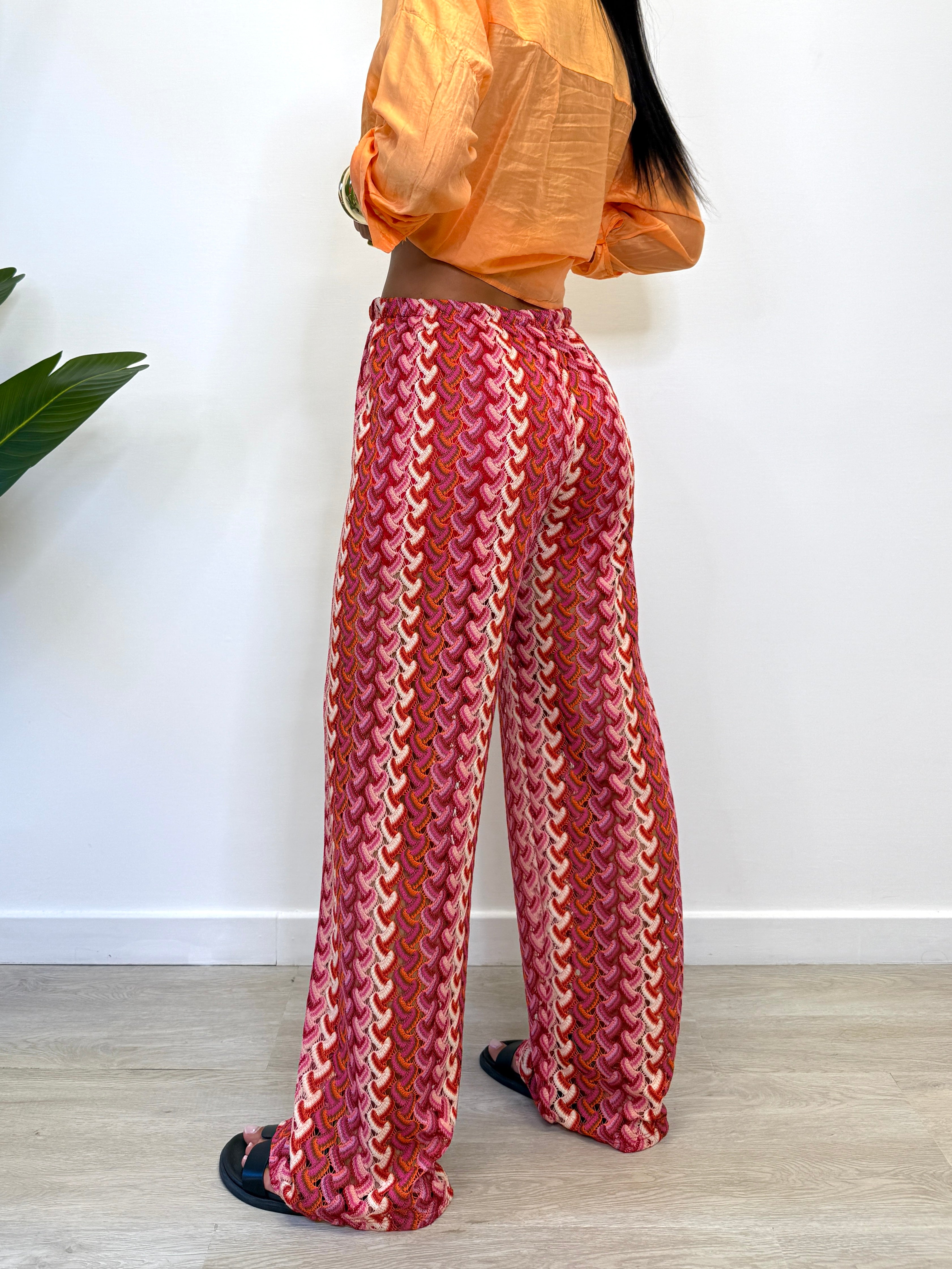 PANTALONE SPIGATO TRAFORATO 40856