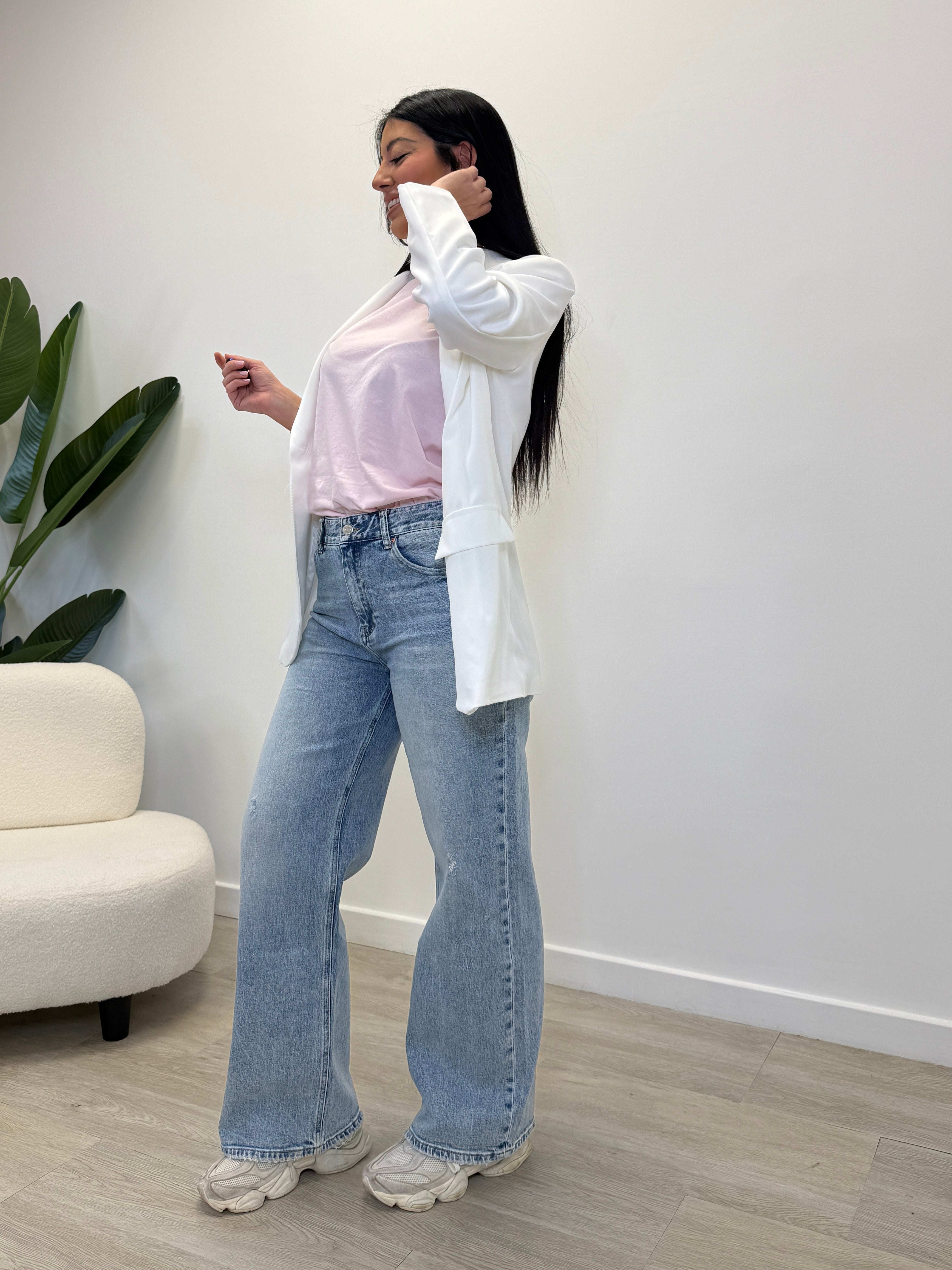 JEANS PALAZZO SEMI ELASTICIZZATO 8000-16