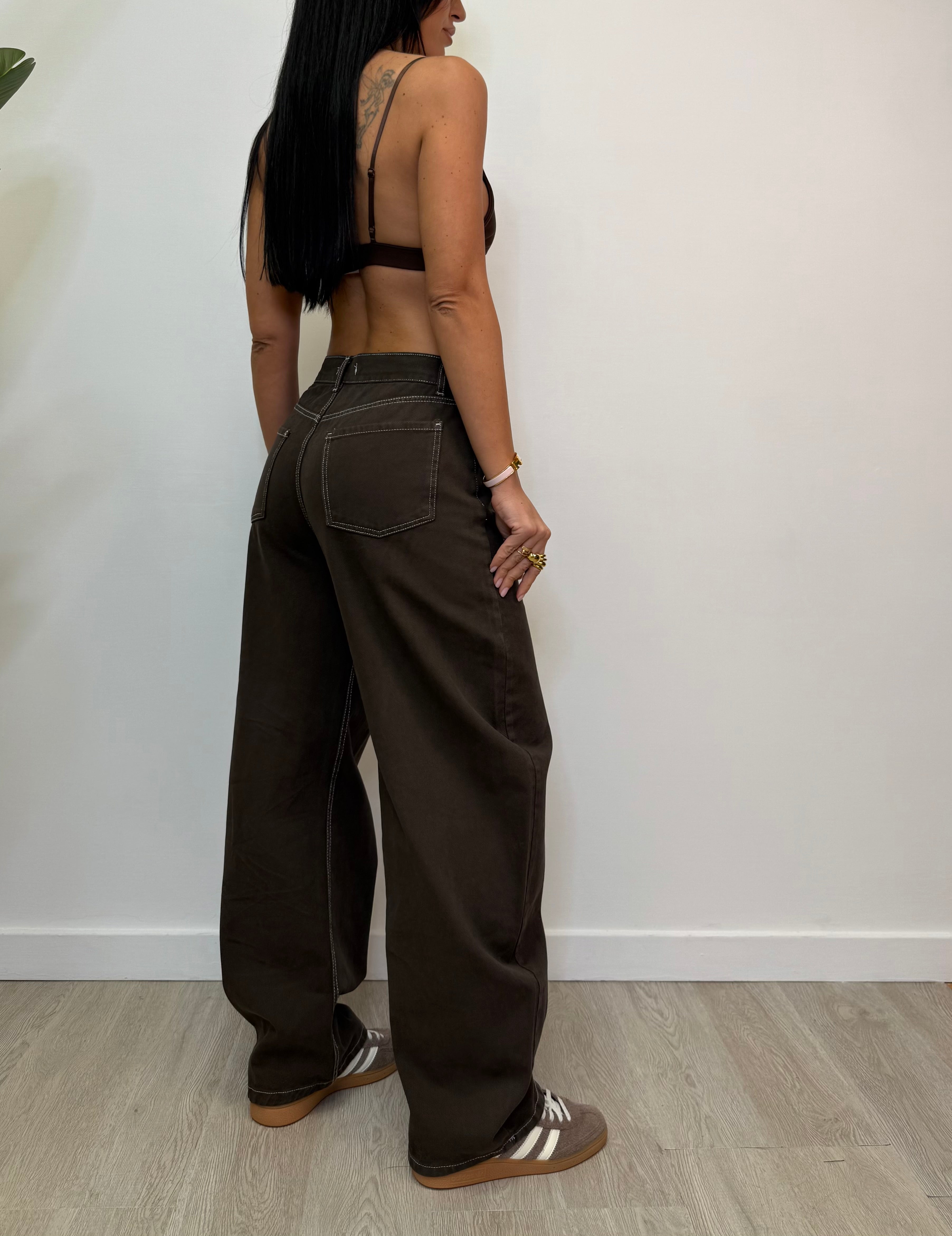 JEANS BALLOON CIOCCOLATO 570