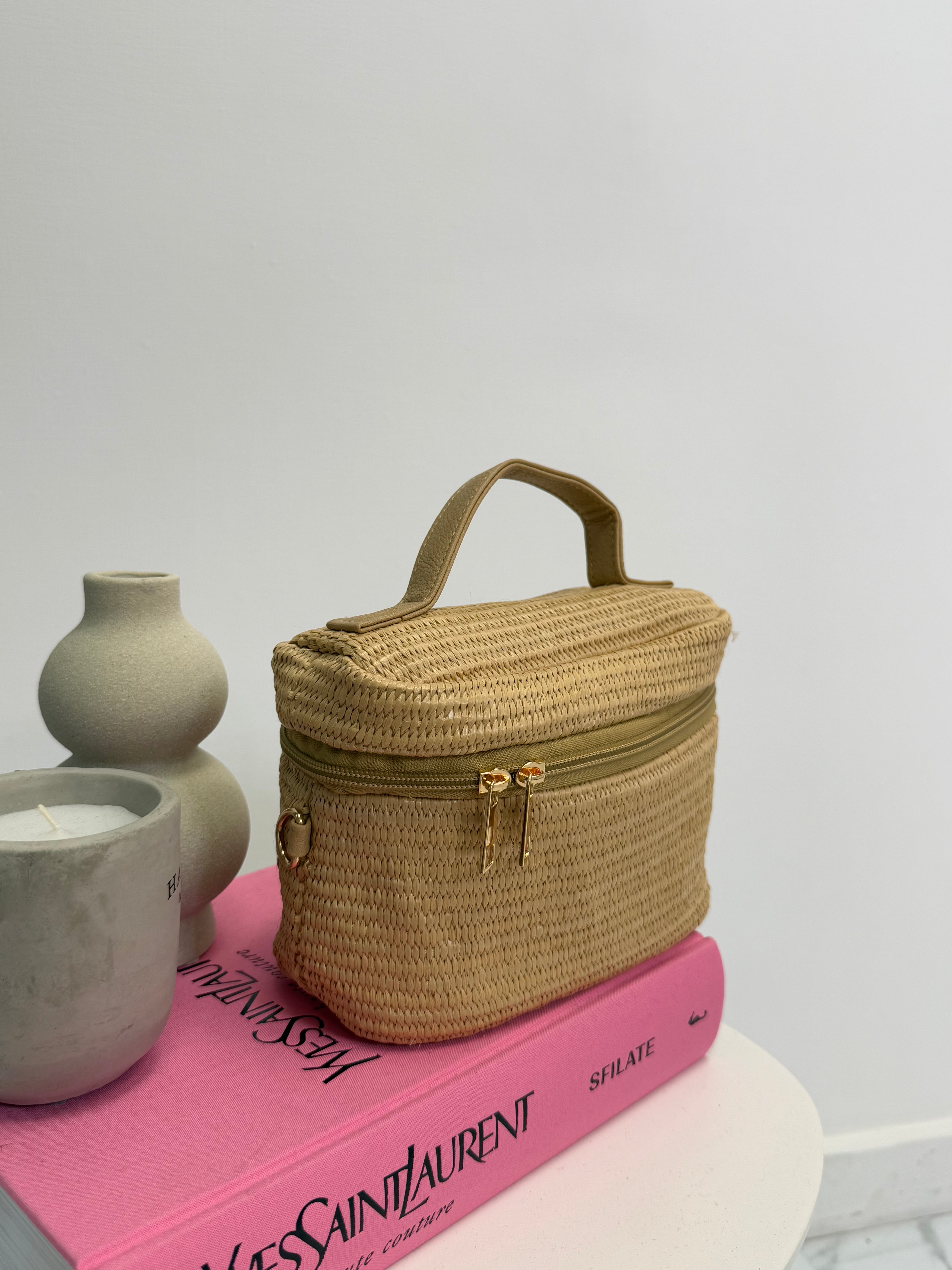 MINI BAG VANITY IN RAFIA