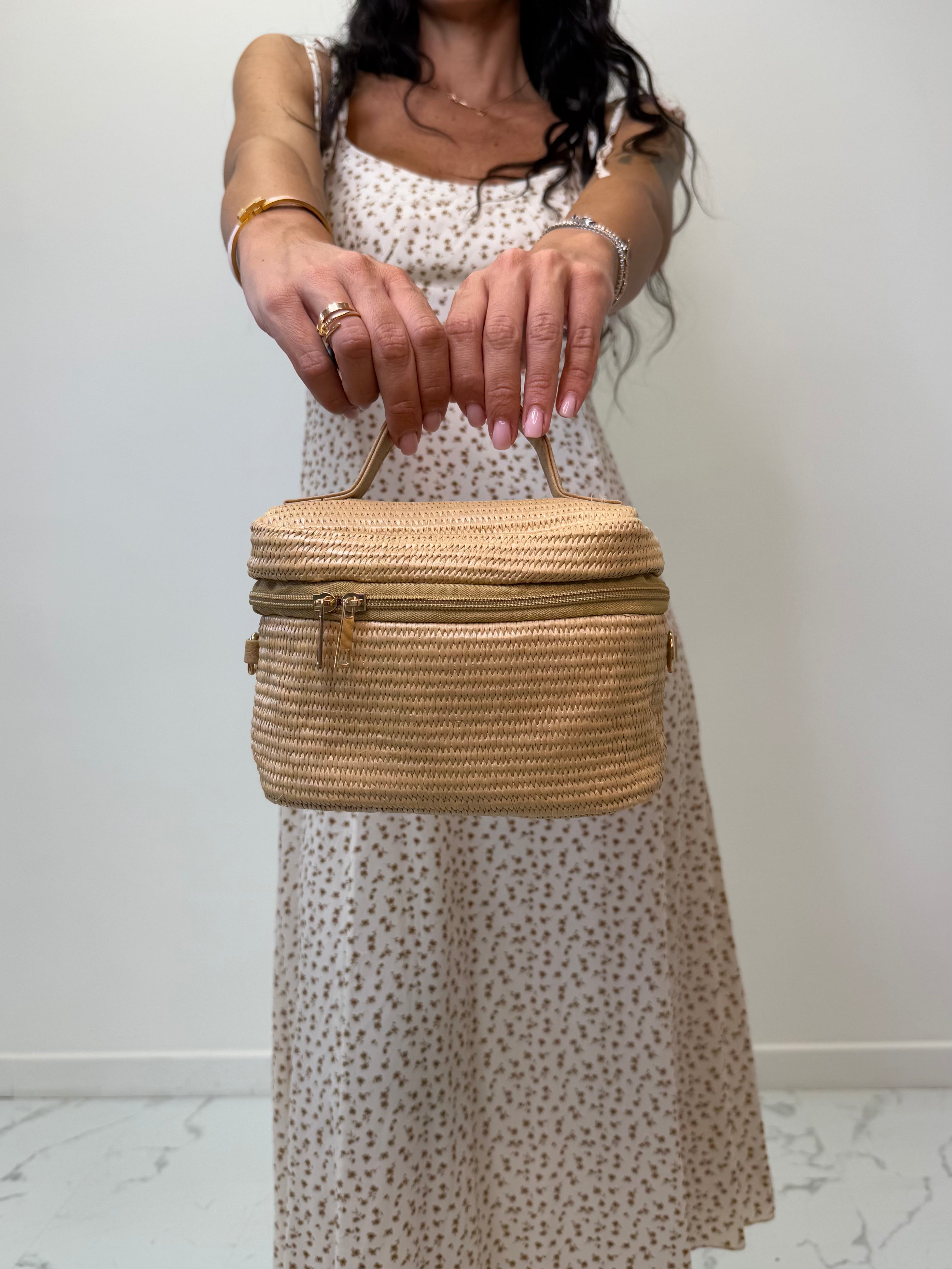 MINI BAG VANITY IN RAFIA
