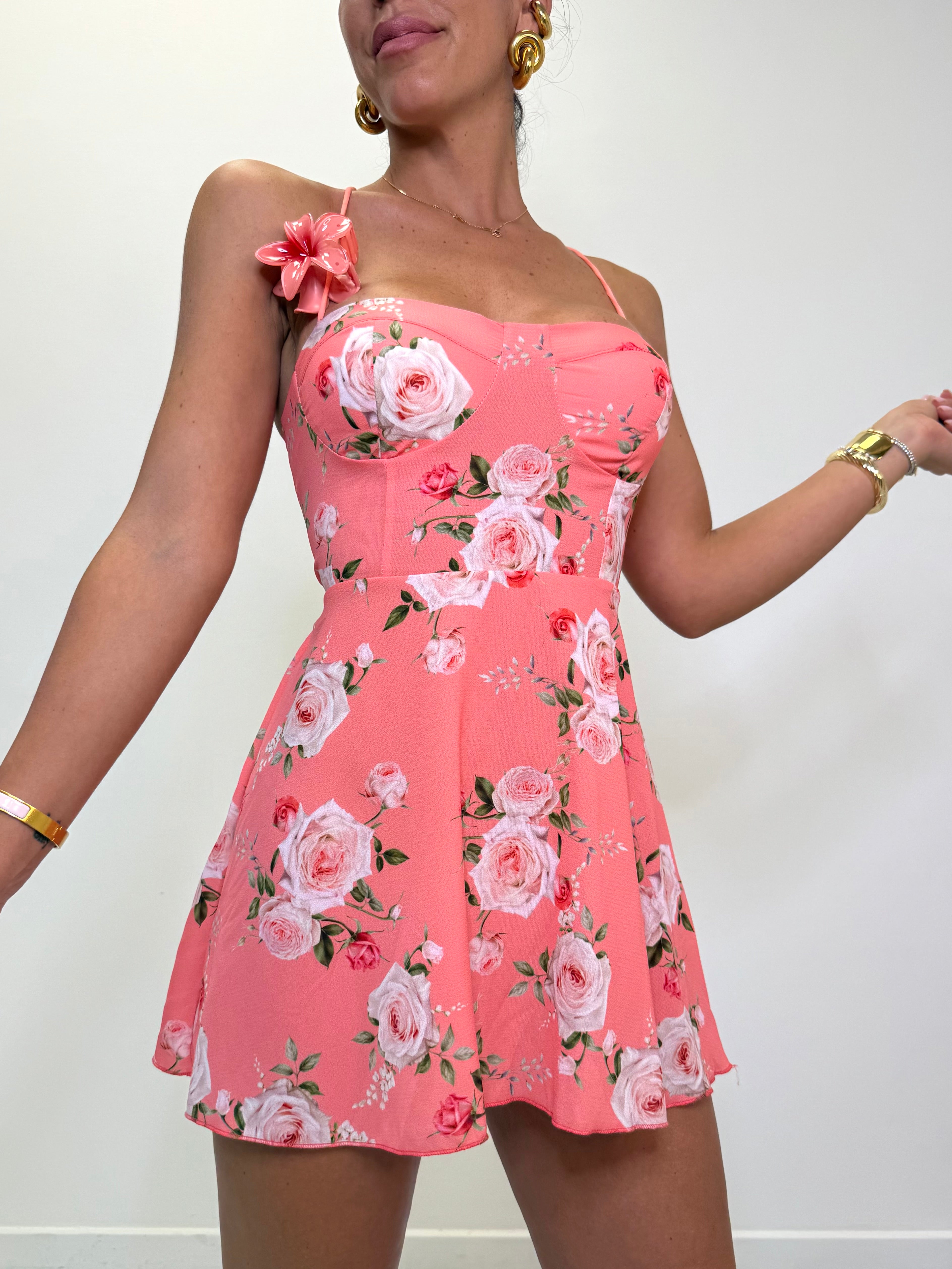 MINI DRESS FLOWERS 6581