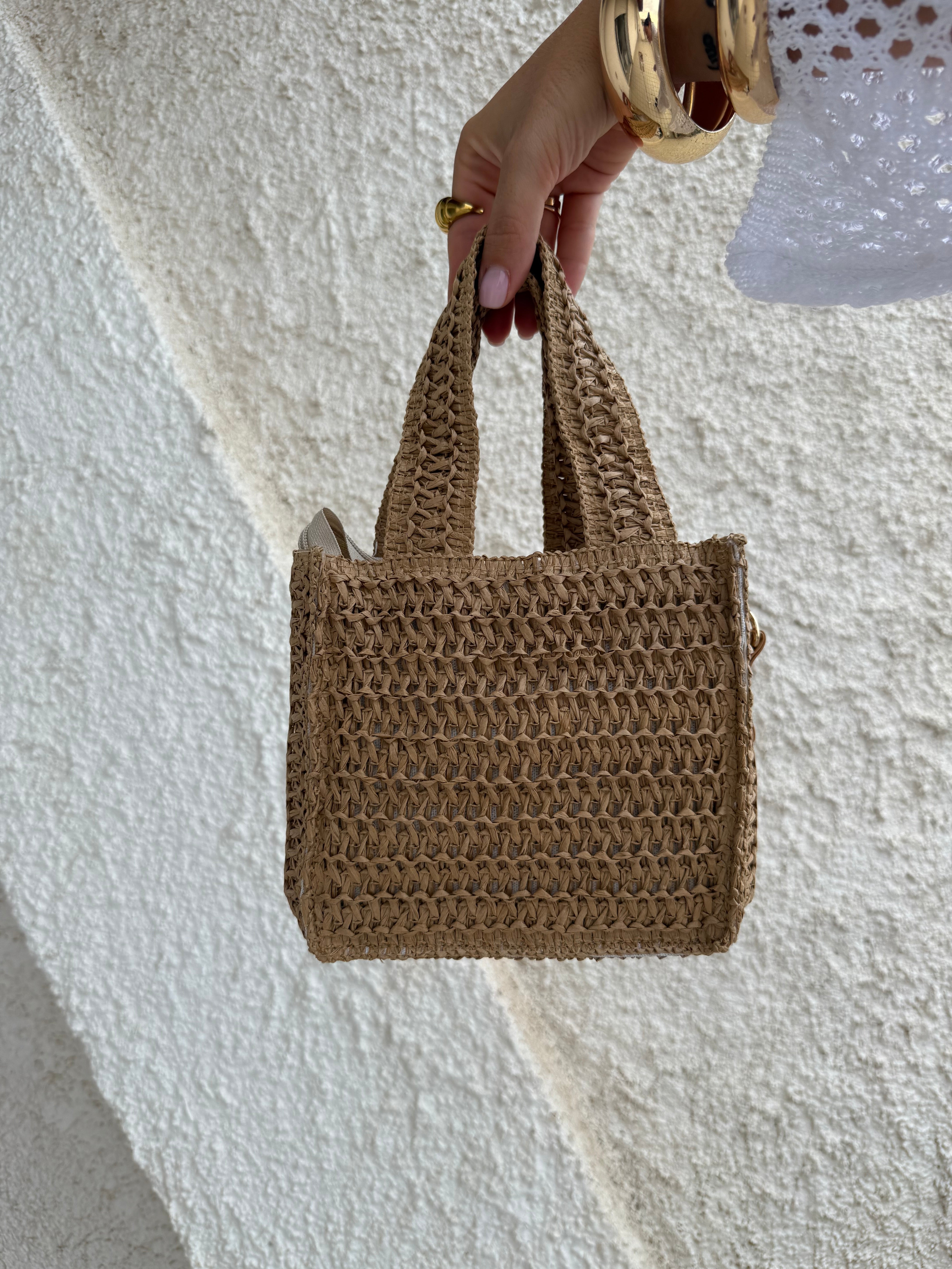 MINI BAG IN RAFIA