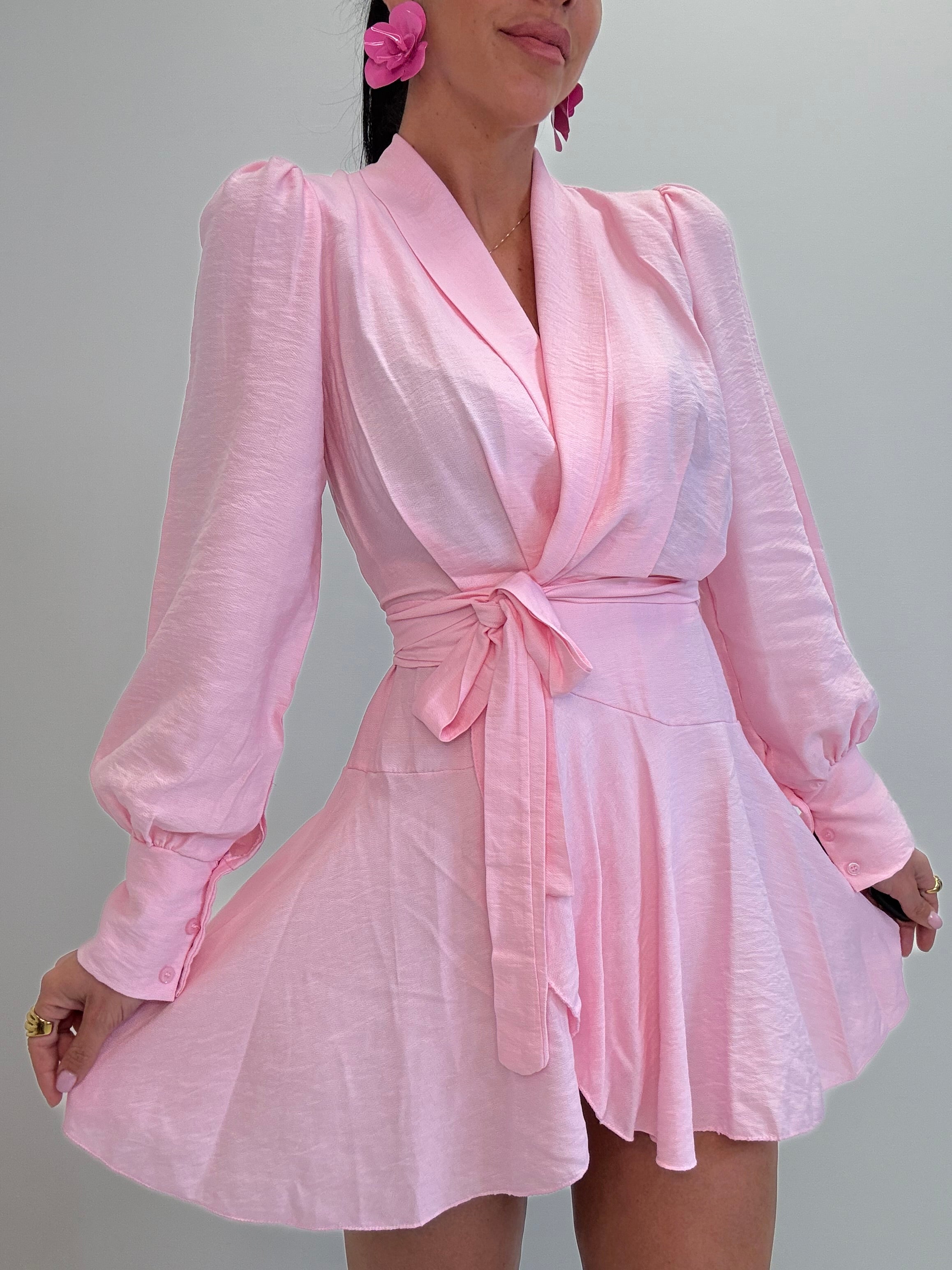 MINI DRESS EFFETTO LINO 21903