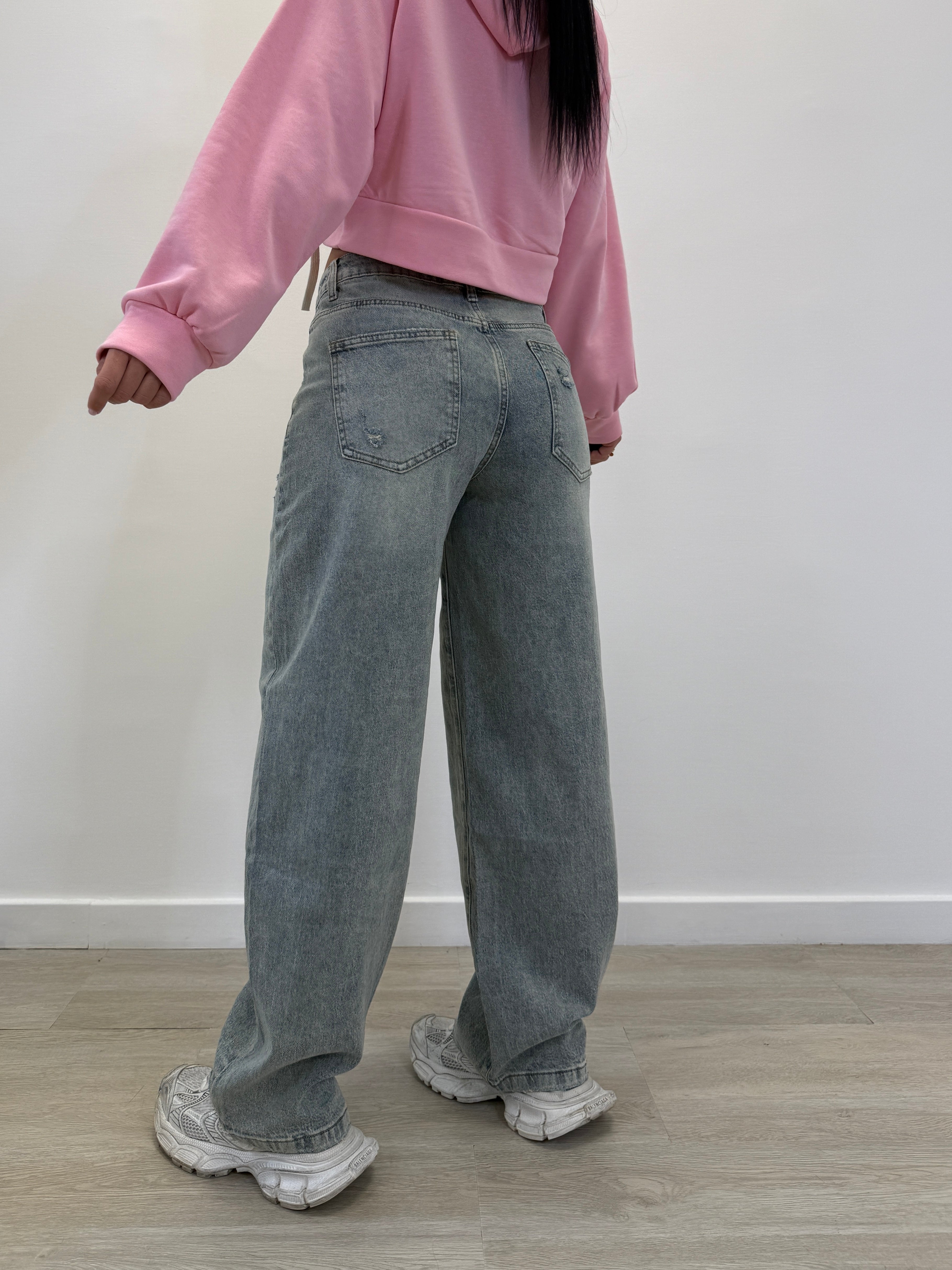 JEANS BAGGY ELASTICIZZATO 370-2