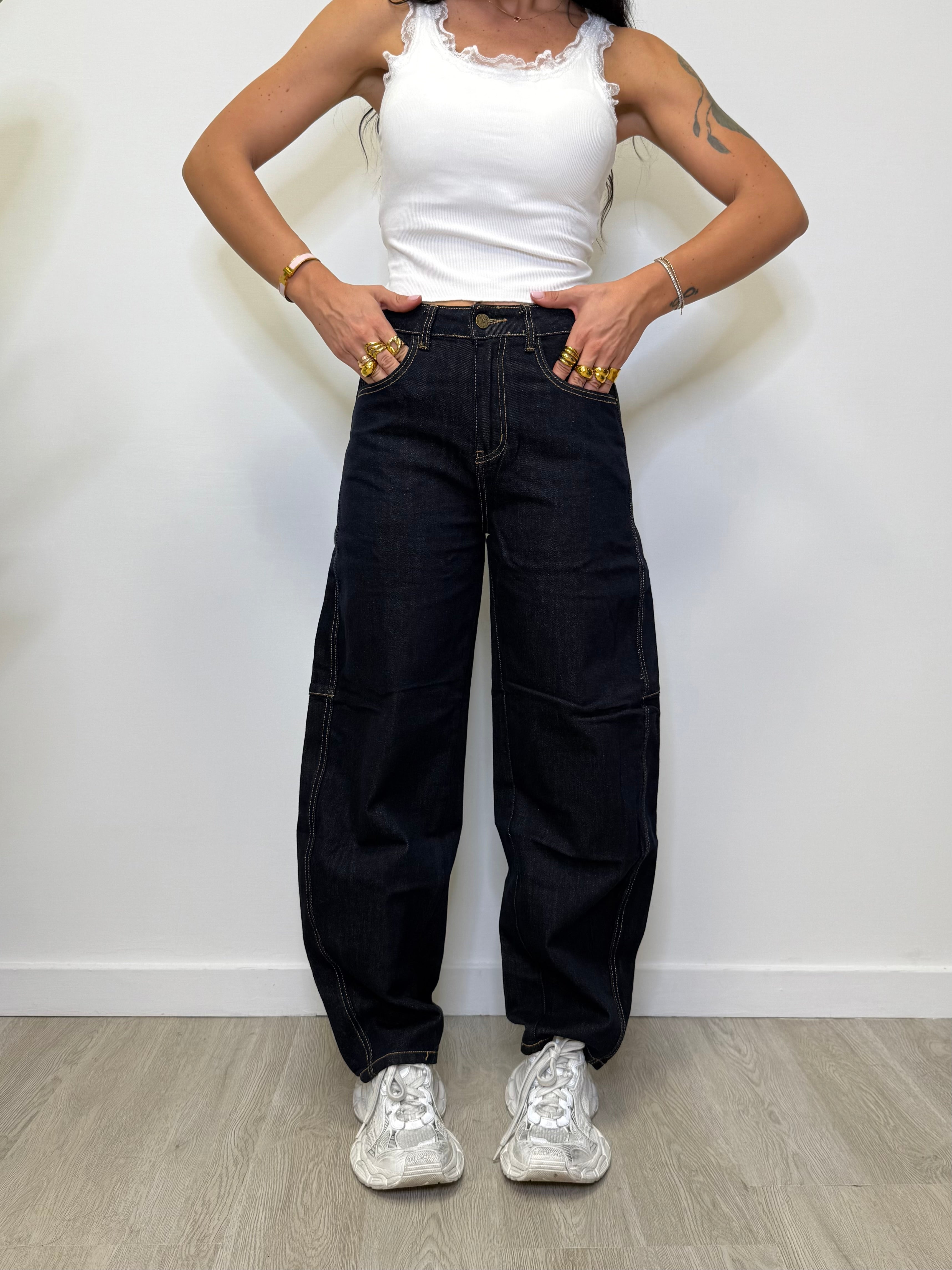 JEANS BALLOON LAVAGGIO ZERO D255-22