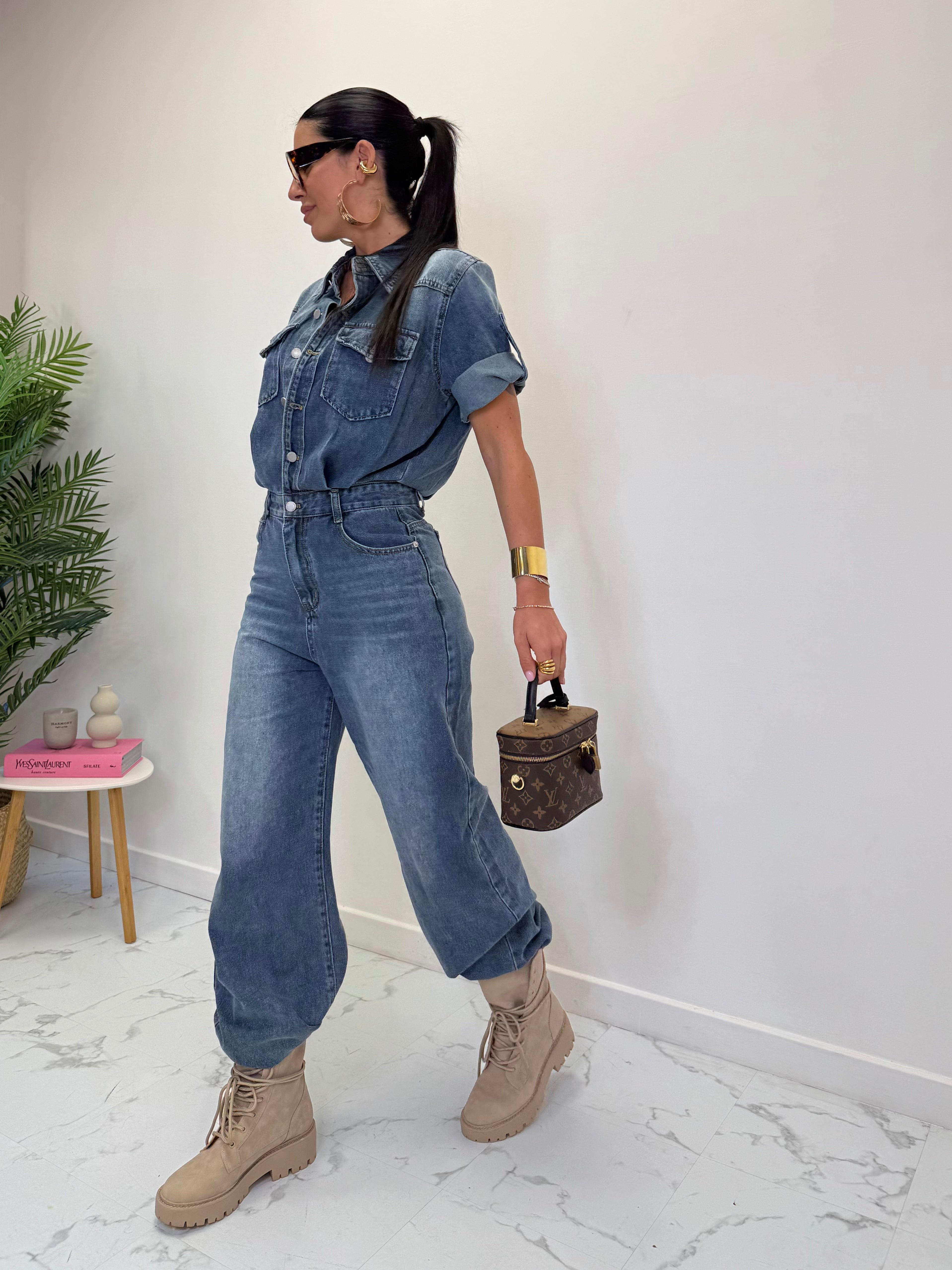 JUMPSUIT IN DENIM H7059