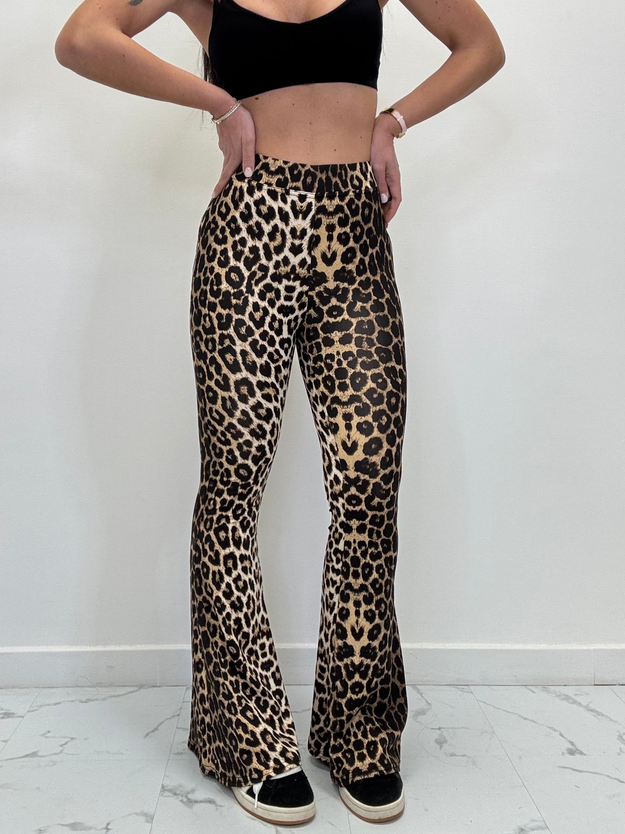 LEGGINS A ZAMPA IN VISCOSA LEO 028-ST