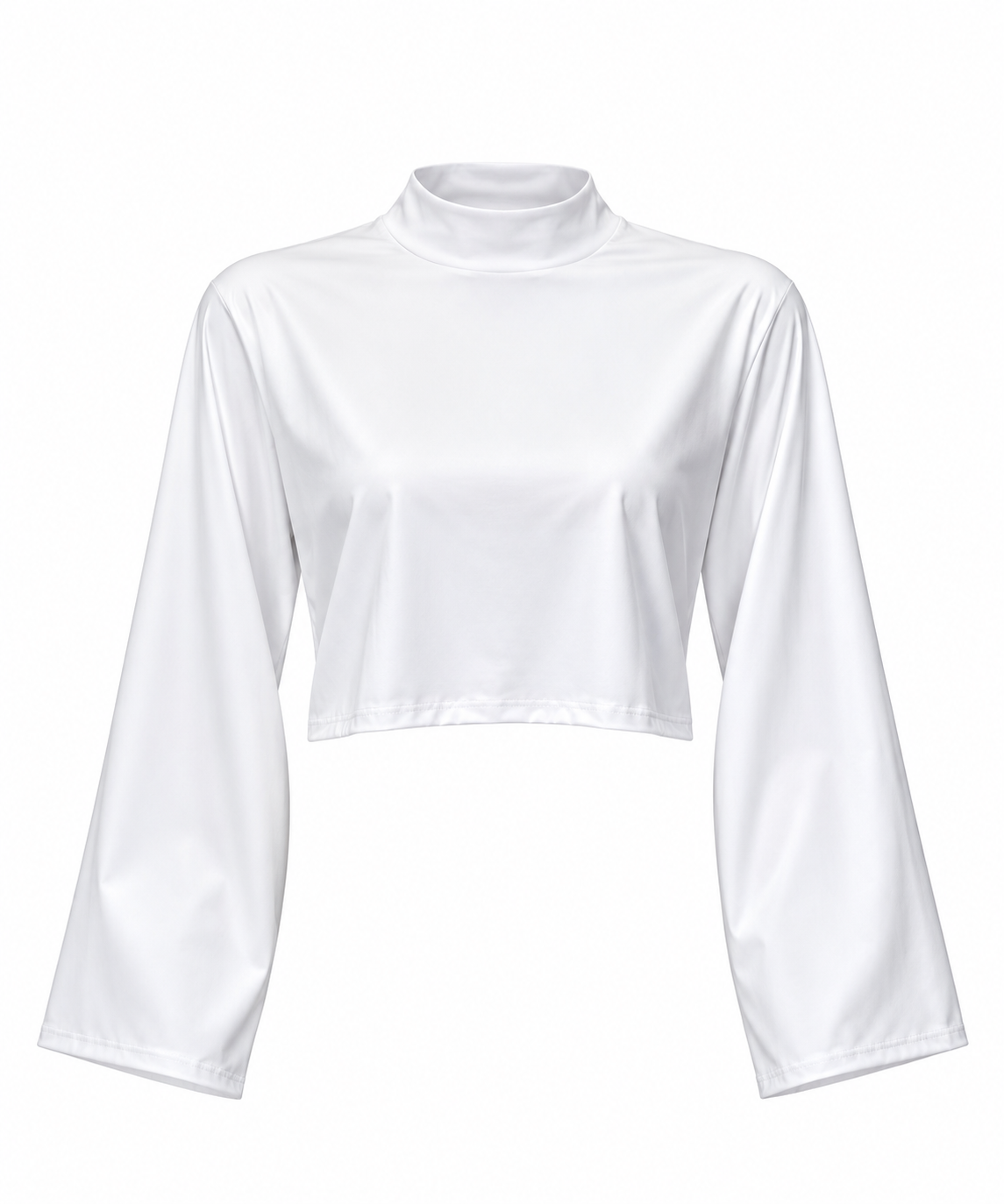 MAGLIA CROP IN LYCRA CON SPALLINE 16815