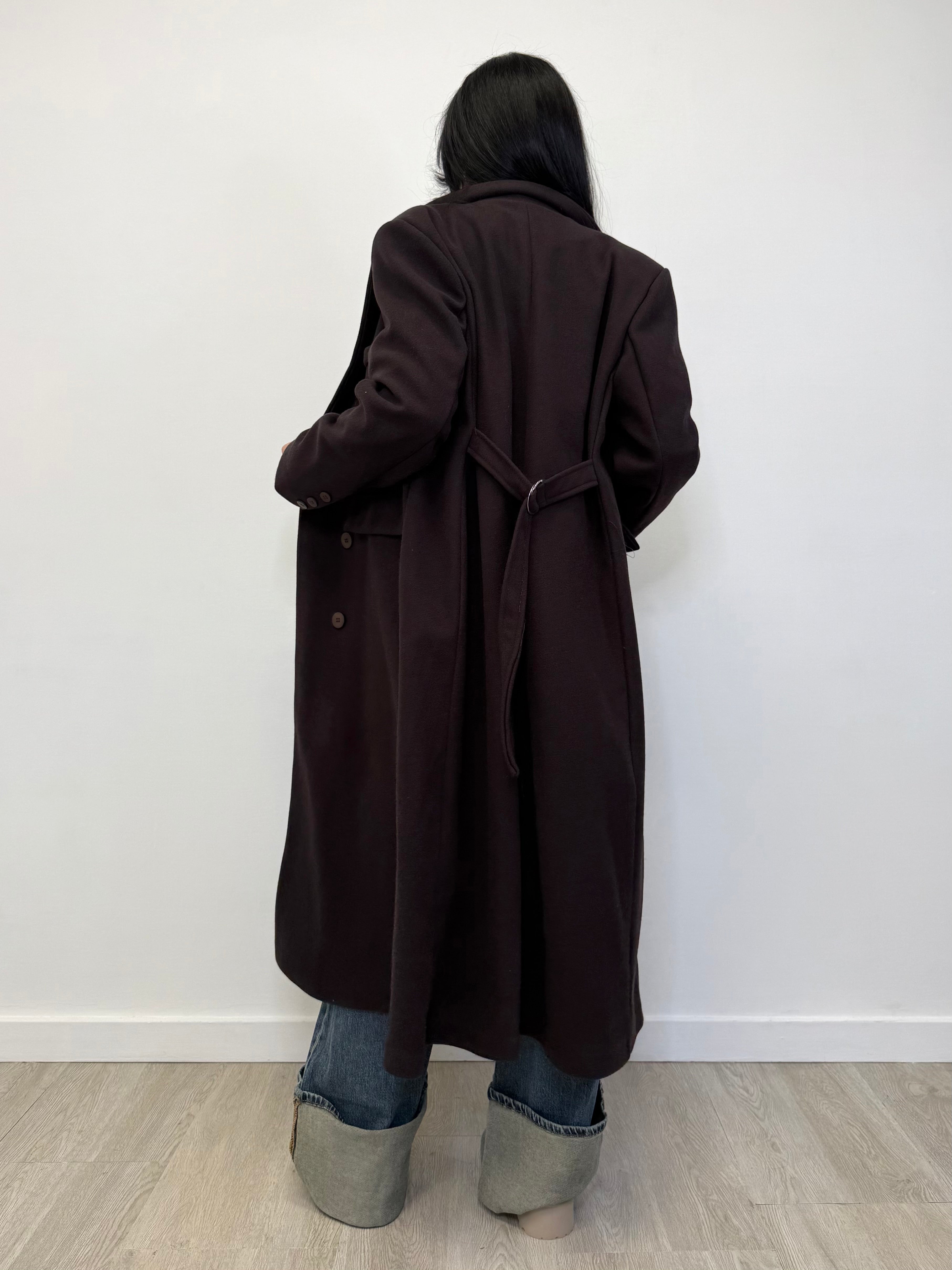 CAPPOTTO LUNGO CON FIBBIA REGOLABILE 88837