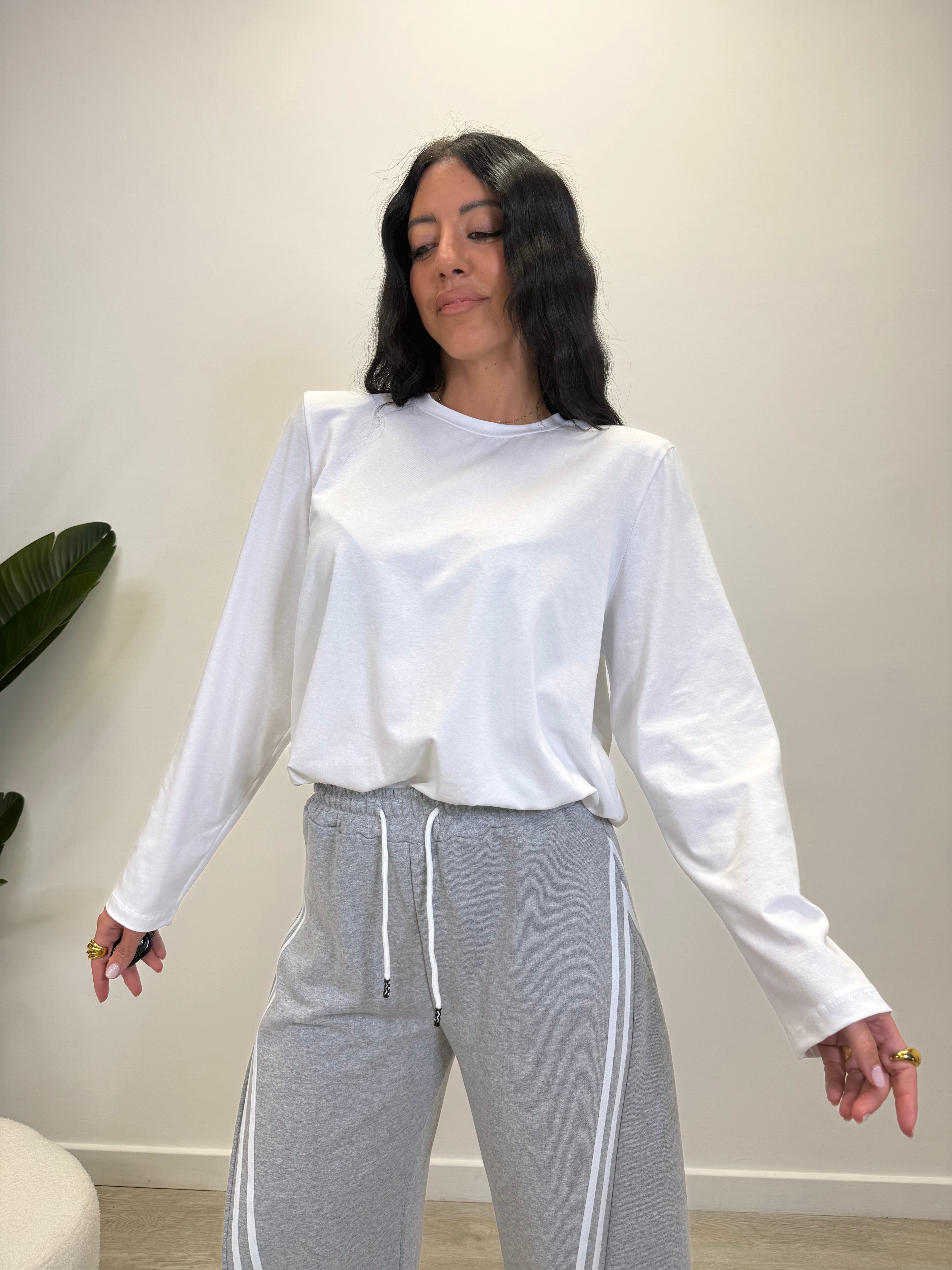MAXI MAGLIA IN COTONE CON SPALLINE 99231