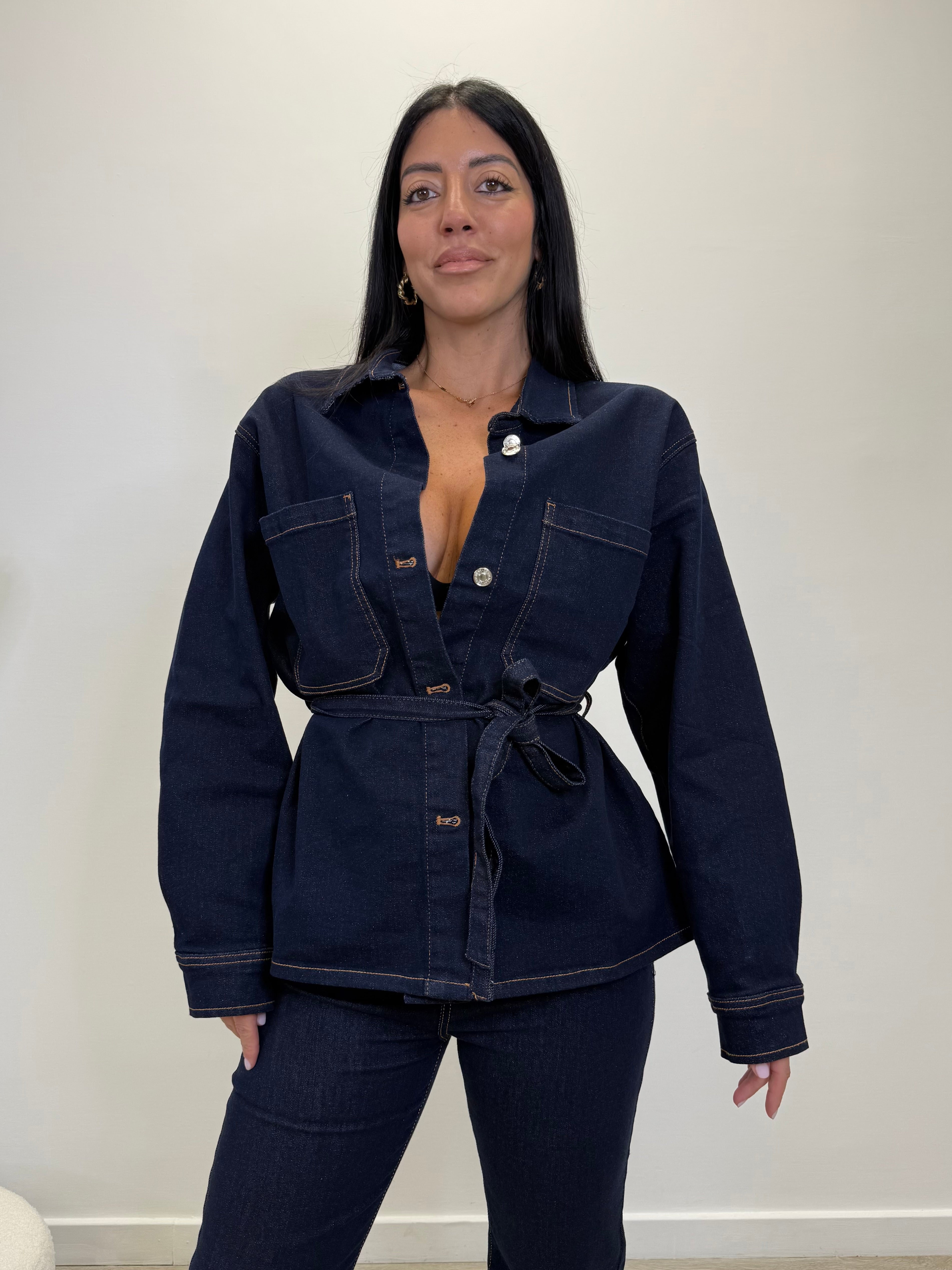 CAMICIONE CON CINTURA 918