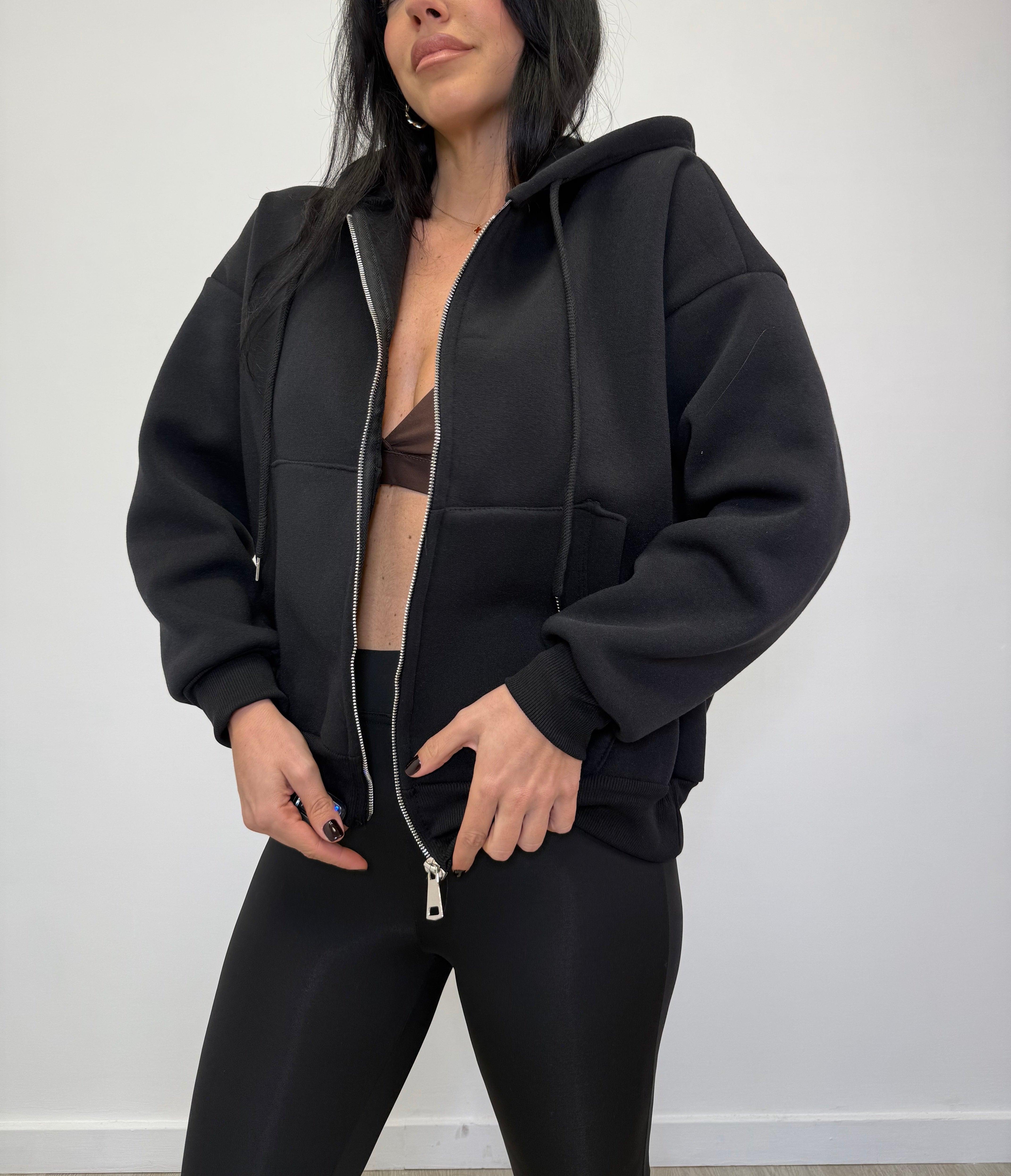 FELPA CON ZIP FELPATA 37652