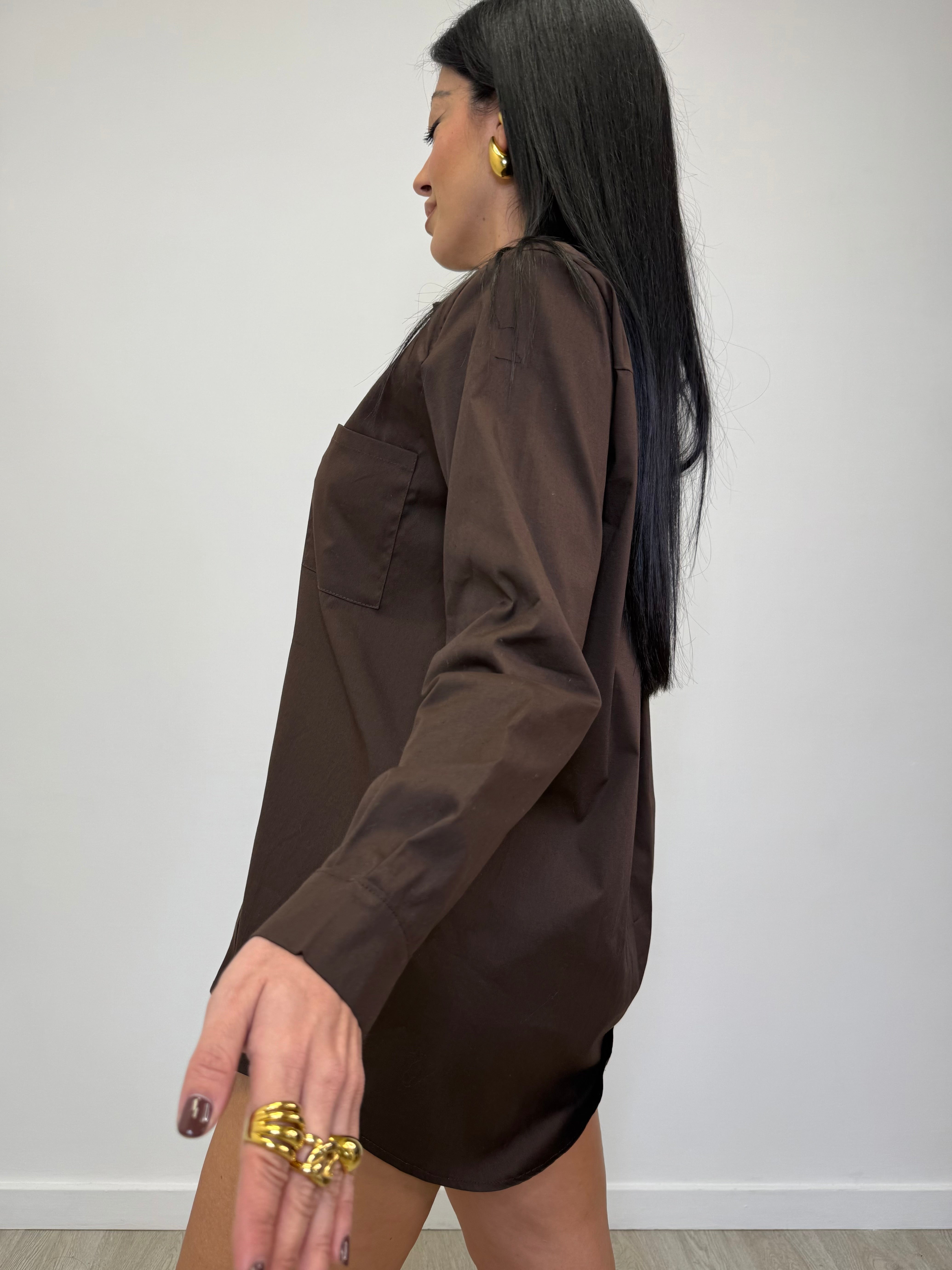 CAMICIA OVER CON SPALLINA 1336