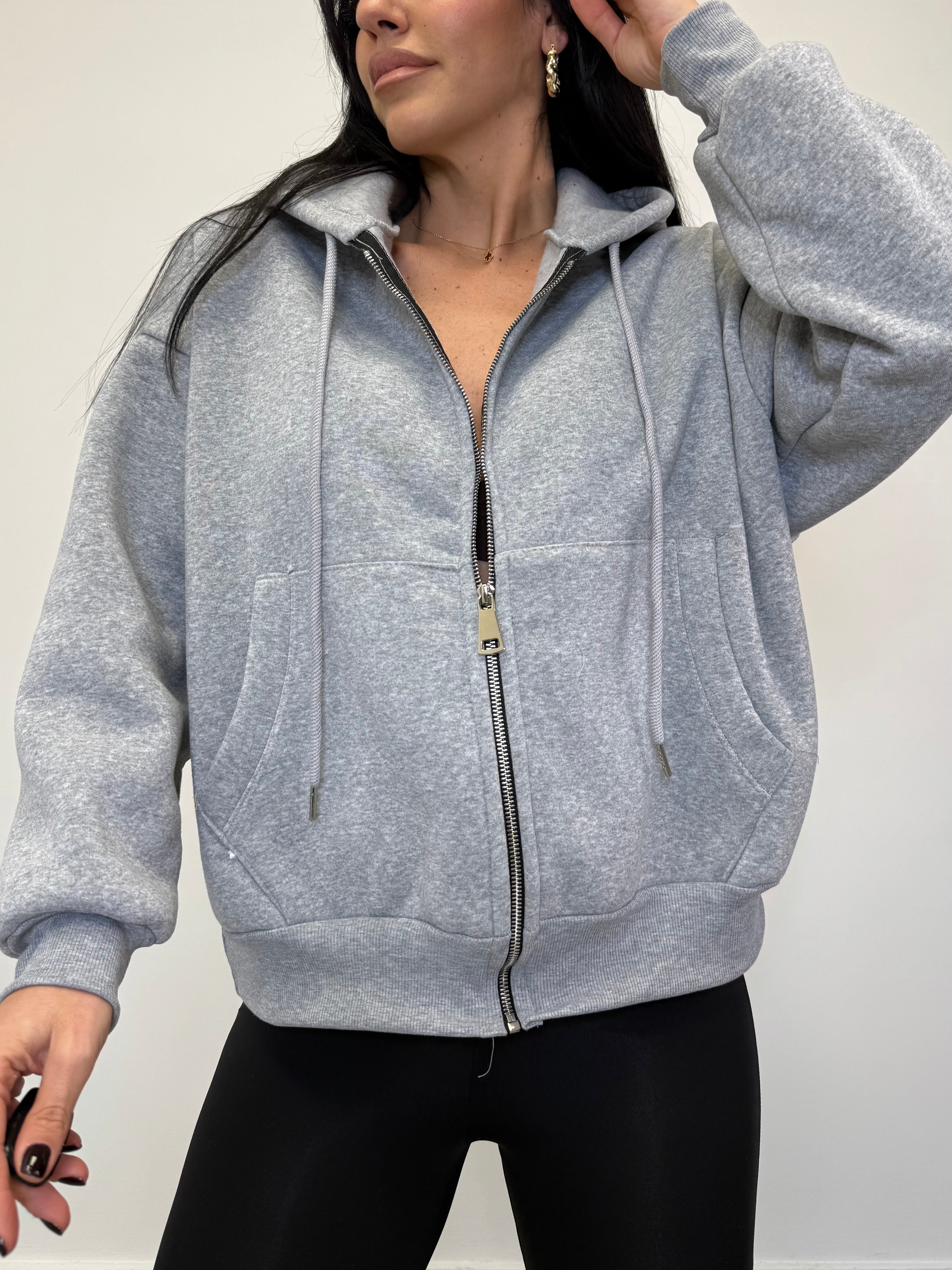 FELPA CON ZIP FELPATA 37652