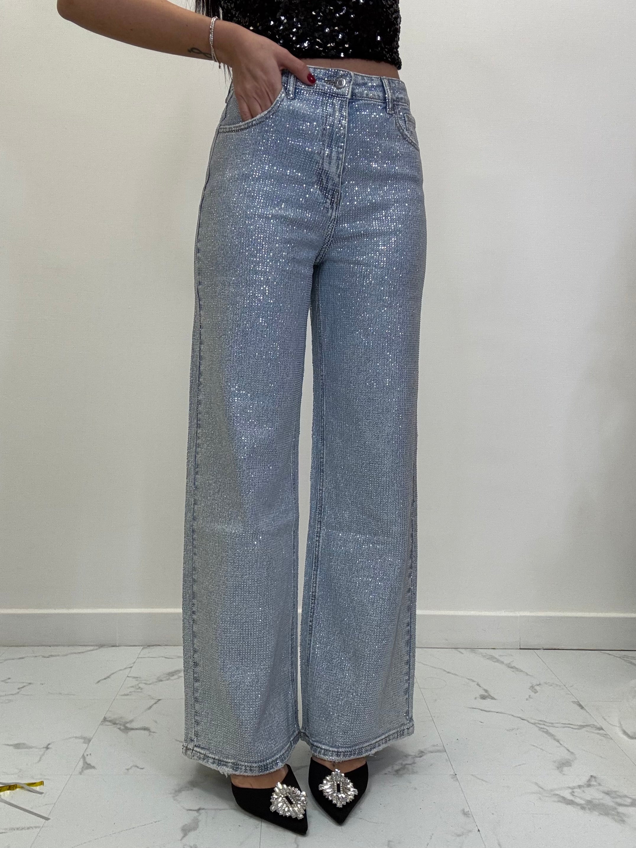 JEANS FULL SWAROVSKI 3332 DENIM-ST