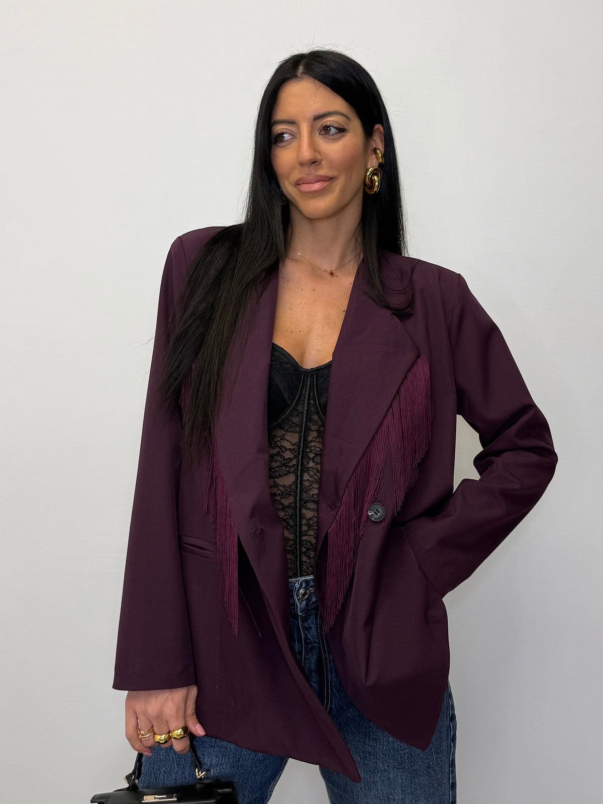 BLAZER CON FRANGE 7226