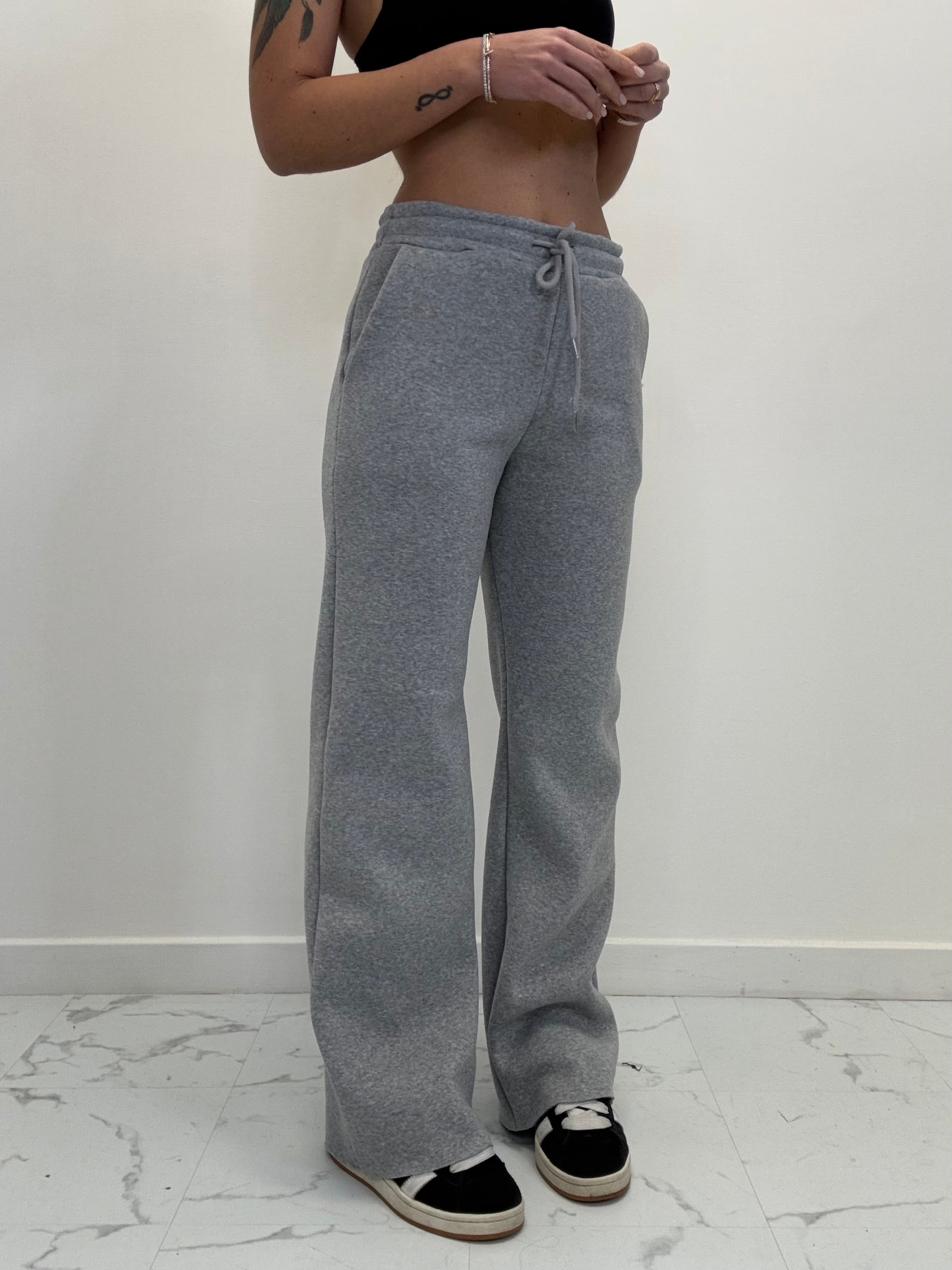 PANTALONE DI TUTA PALAZZO SUPER FELPATO 3229-ST