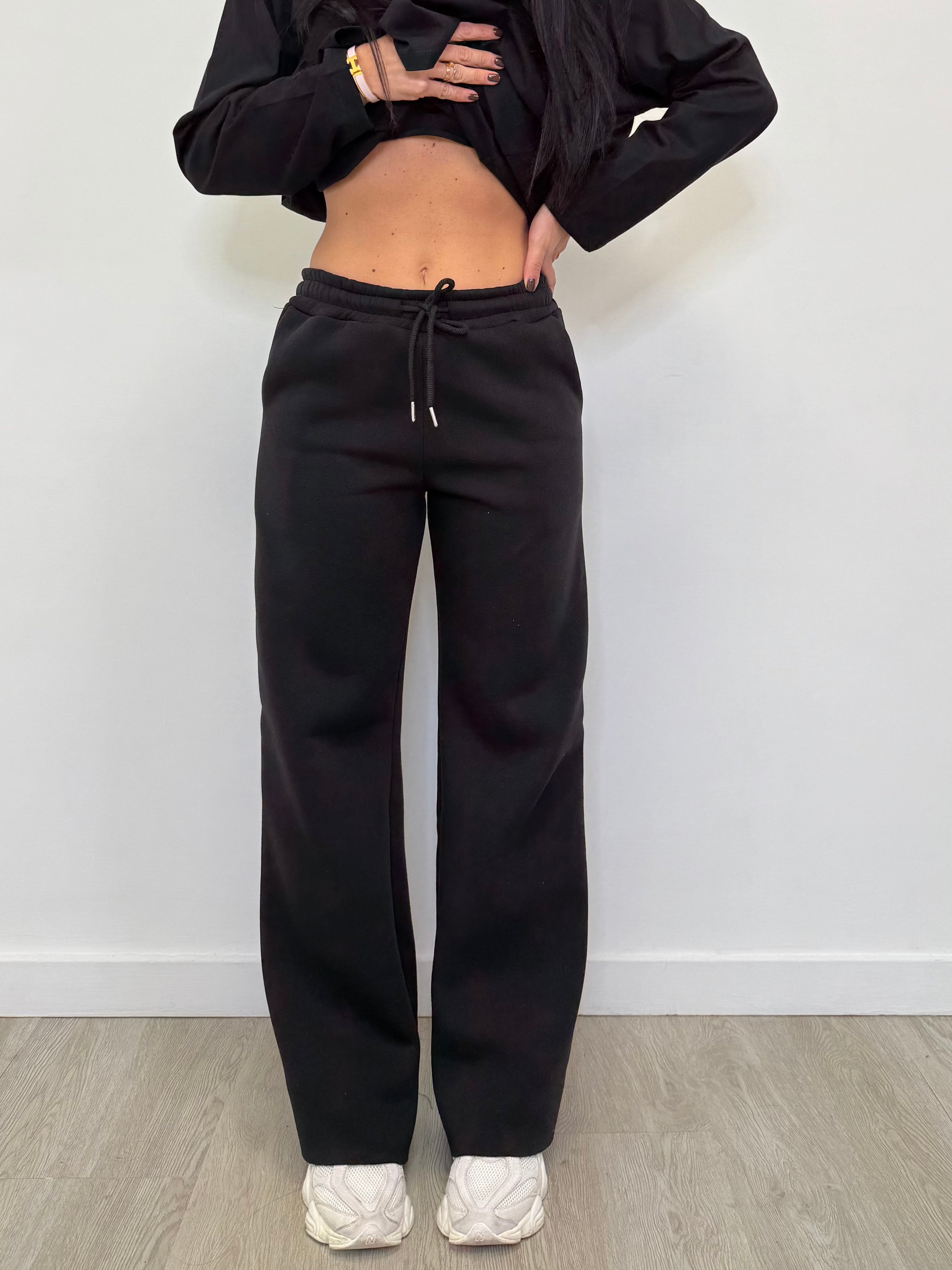 PANTALONE TUTA PALAZZO FELPATO 0470