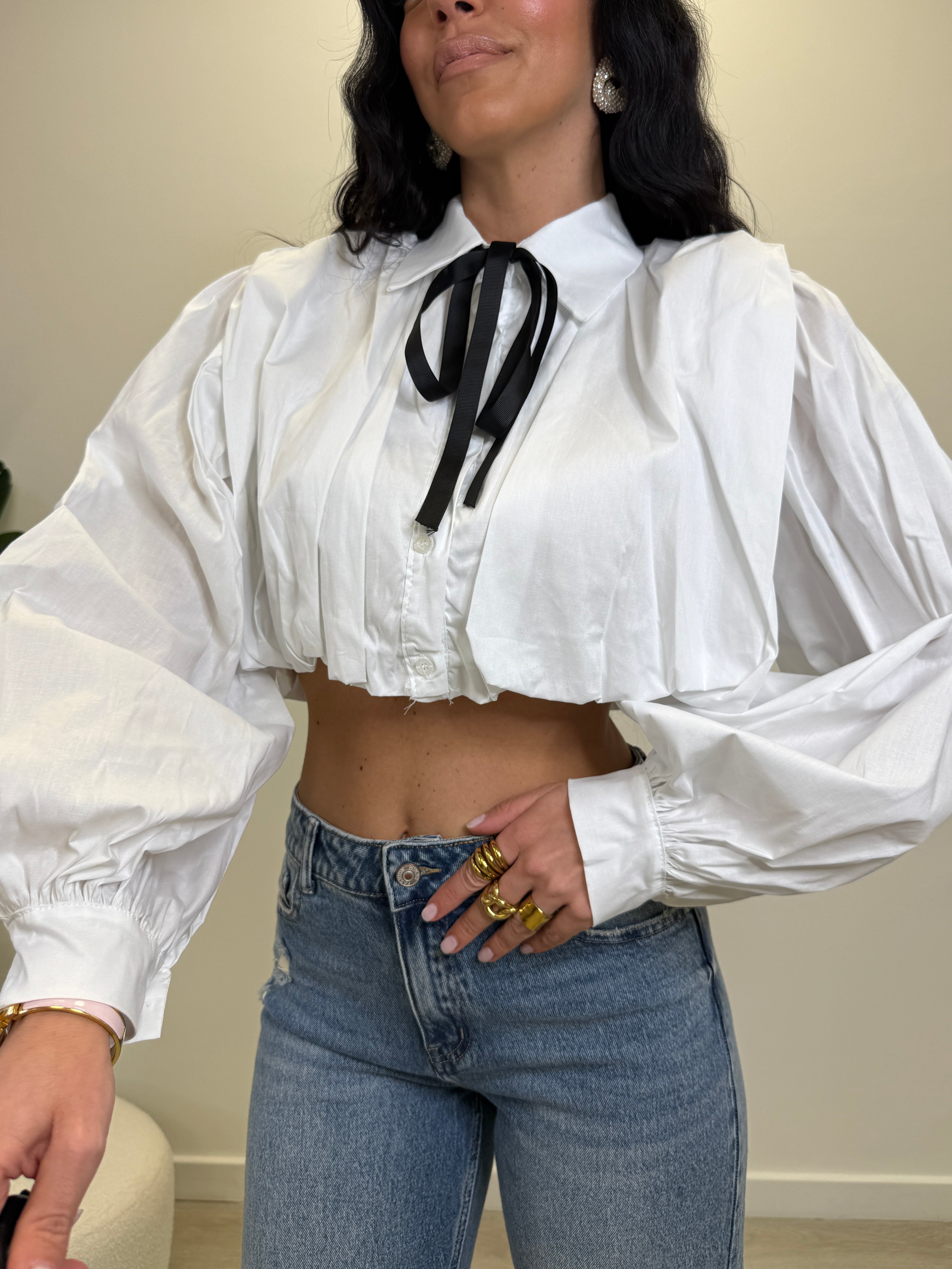 CAMICIA CROP BON TON 30973