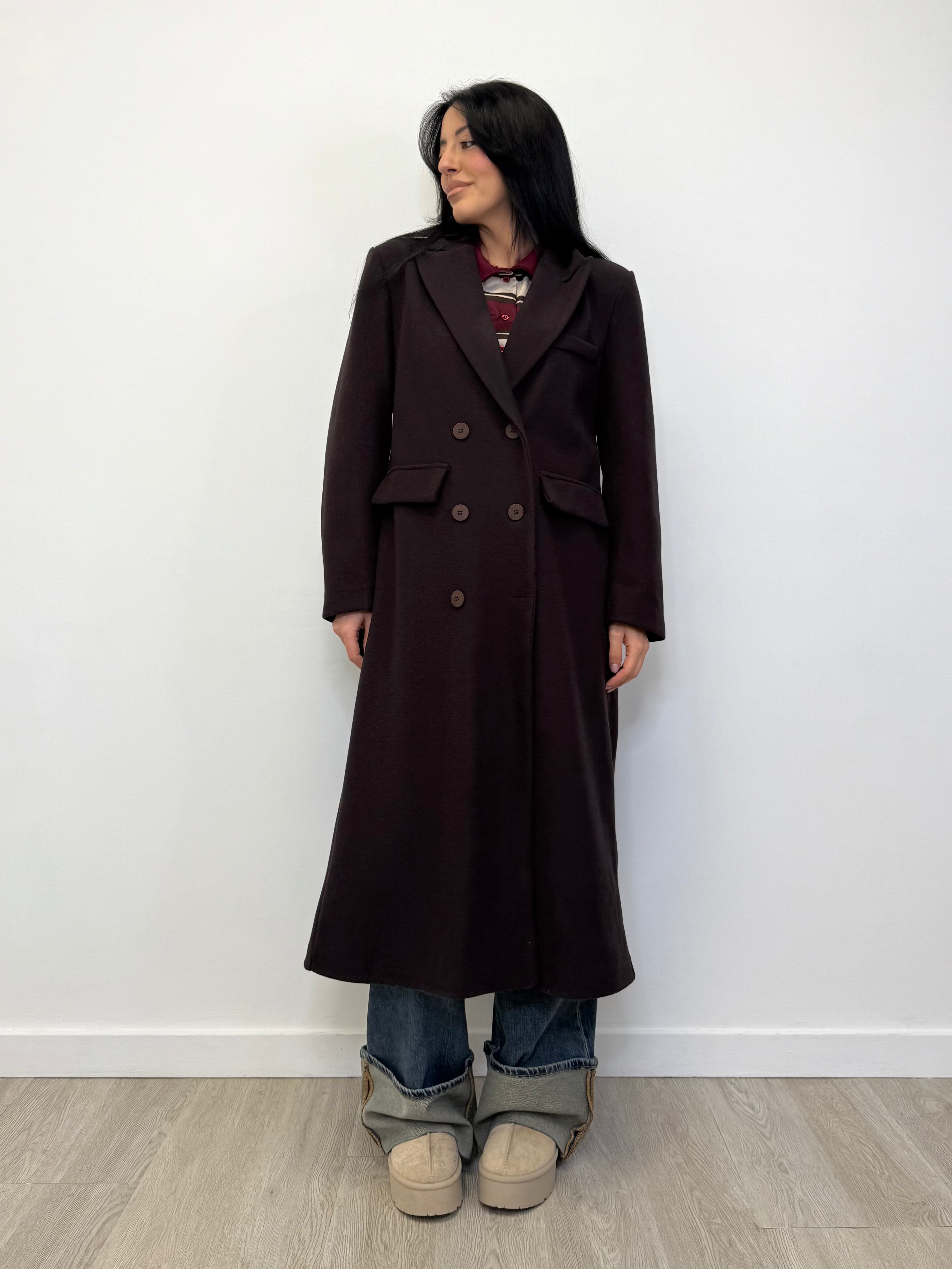 CAPPOTTO LUNGO CON FIBBIA REGOLABILE 88837